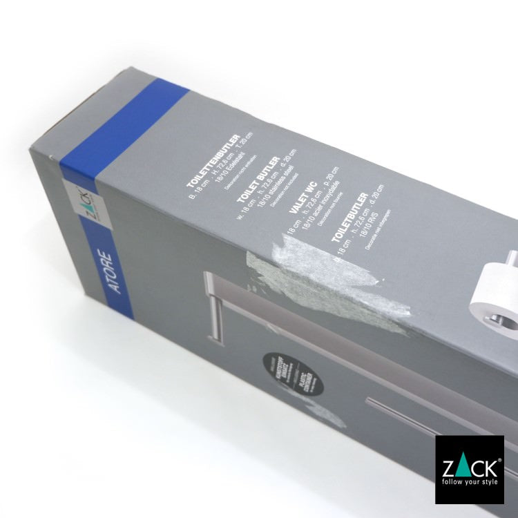 ZACK 40417B トイレットバトラー:商品パッケージを斜めから見た全体