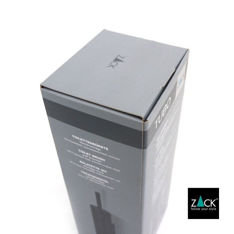 ZACK 40448B トイレブラシ:商品パッケージ上部と角の状態