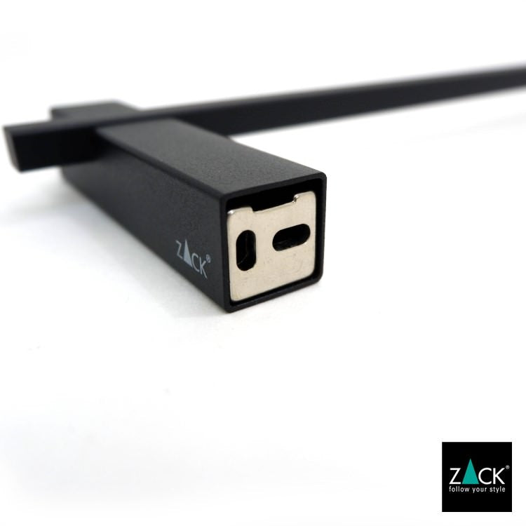 ZACK 40502B タオルバー:取付台座裏面の壁固定部分の形状