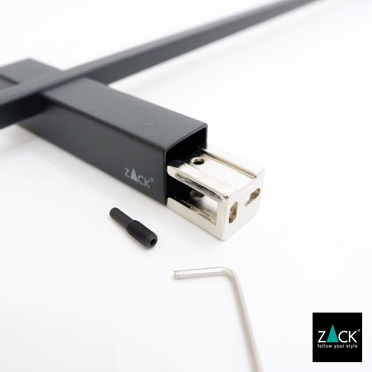 ZACK 40502B タオルバー:本体から壁取付金具を外した状態