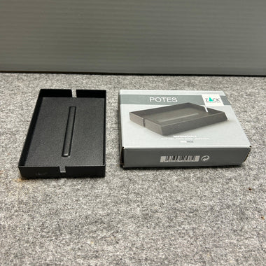 ZACK 40537Y ソープディッシュ:本体と商品パッケージを並べた状態