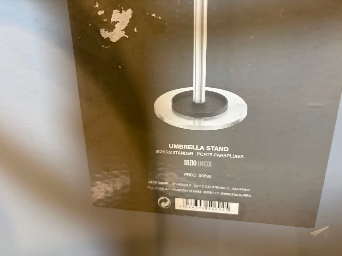 ZACK 50692Y アンブレラスタンド:パッケージに印刷された商品写真と表示