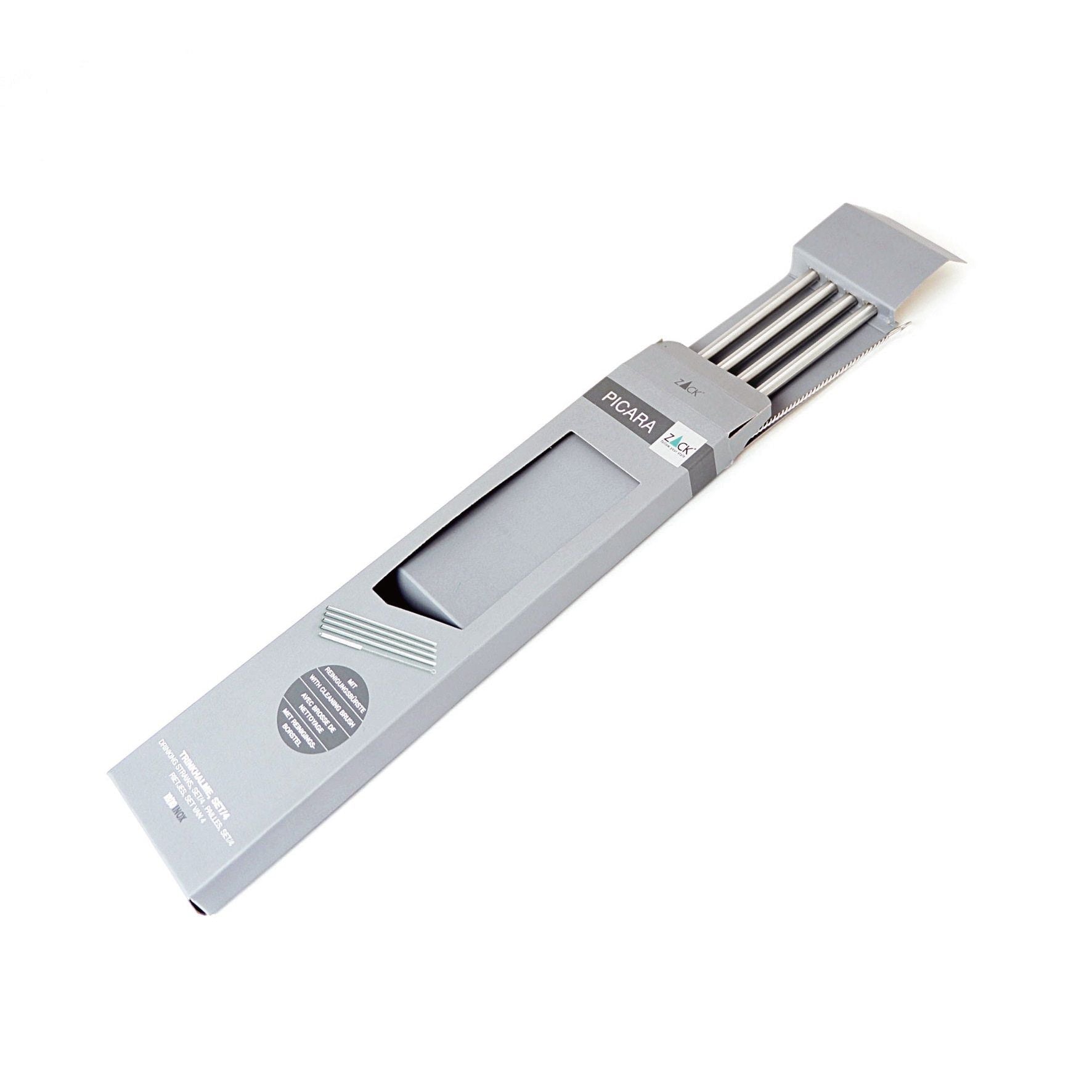 ストローL｜20183 PICARA HL 細め ロング 直径0.6cm 長さ20cm 18/10ステンレス製 ヘアライン仕上げ SP50