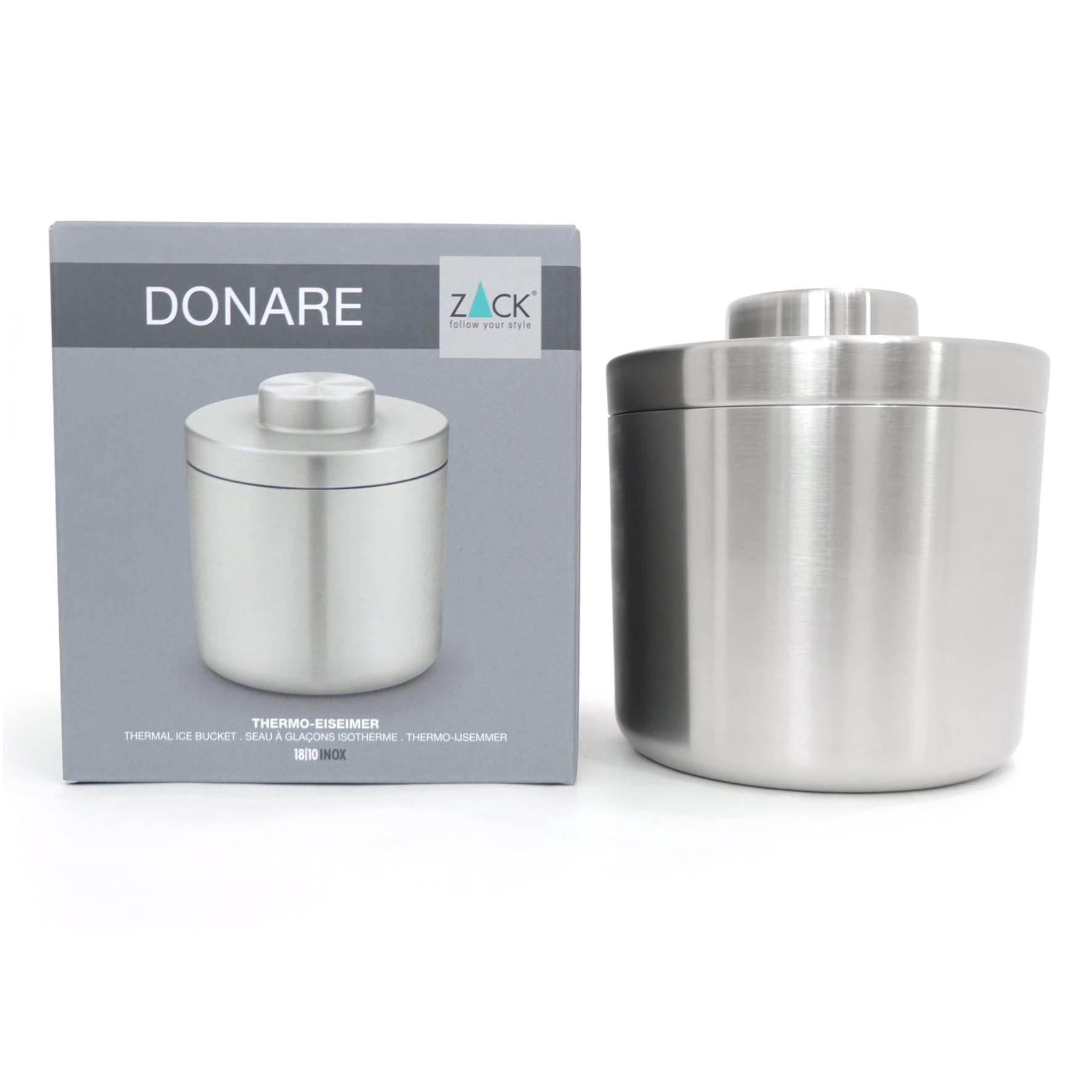 アイスバケツ｜20317 DONAR HL 保冷バケツ 氷入れ 高さ15.5cm 直径14.5cm 18/10ステンレス製 ヘアライン仕上げ