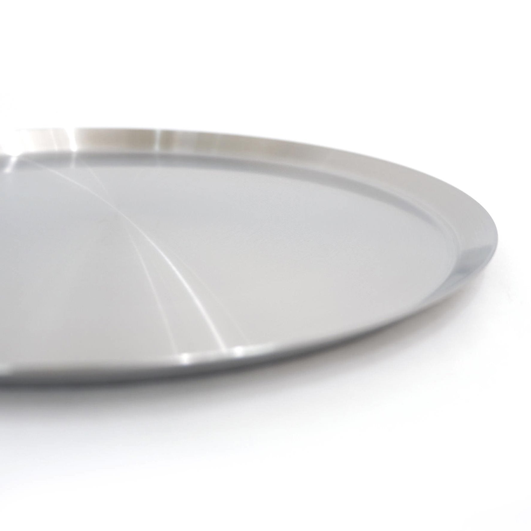 トレイ｜20523 ACIO HL ラウンドトレー 直径26cm 高さ1cm 18/10ステンレス製 ヘアライン仕上げ