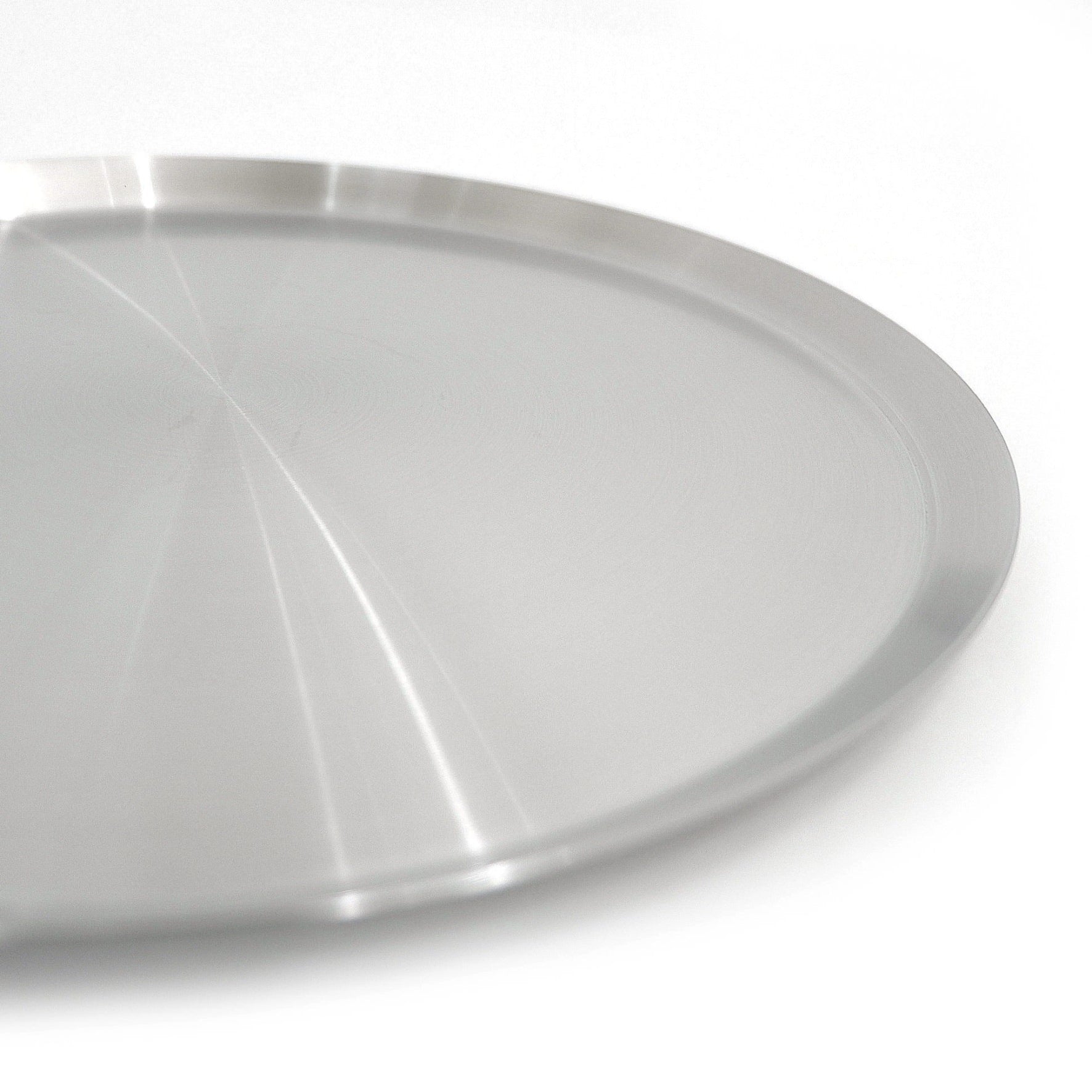 トレイ｜20523 ACIO HL ラウンドトレー 直径26cm 高さ1cm 18/10ステンレス製 ヘアライン仕上げ