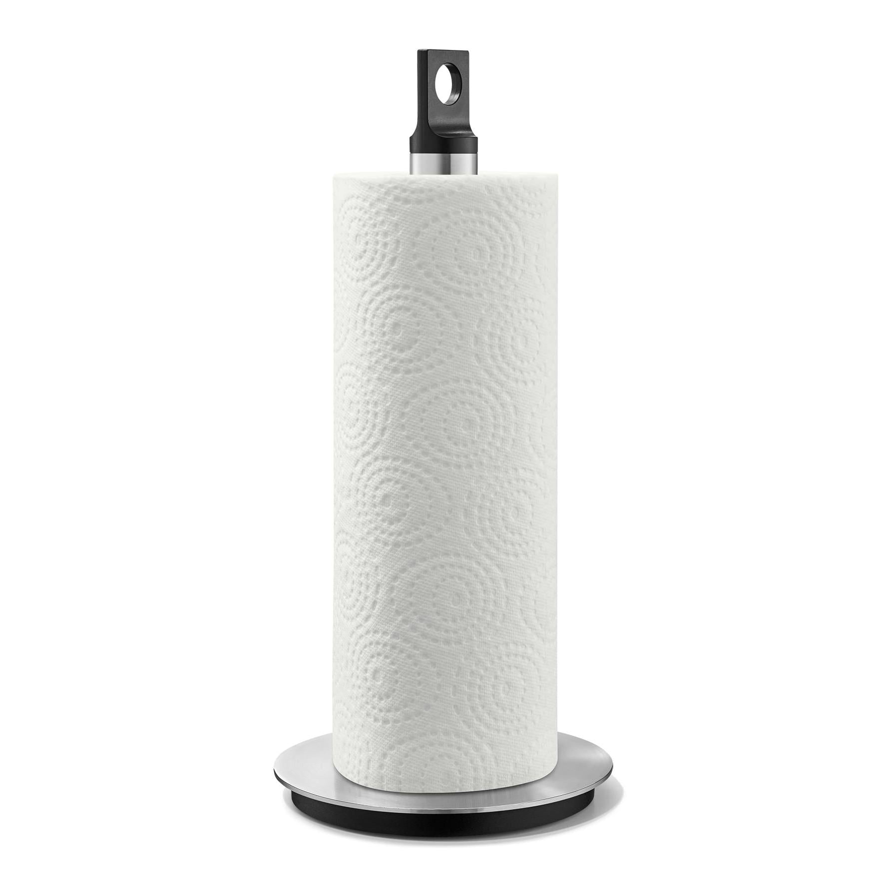 キッチンロールホルダー｜20584 MATOS HL キッチンペーパーホルダー 高さ33.2cm 底部直径15cm 18/10ステンレス製 ヘアライン仕上げ H2-254