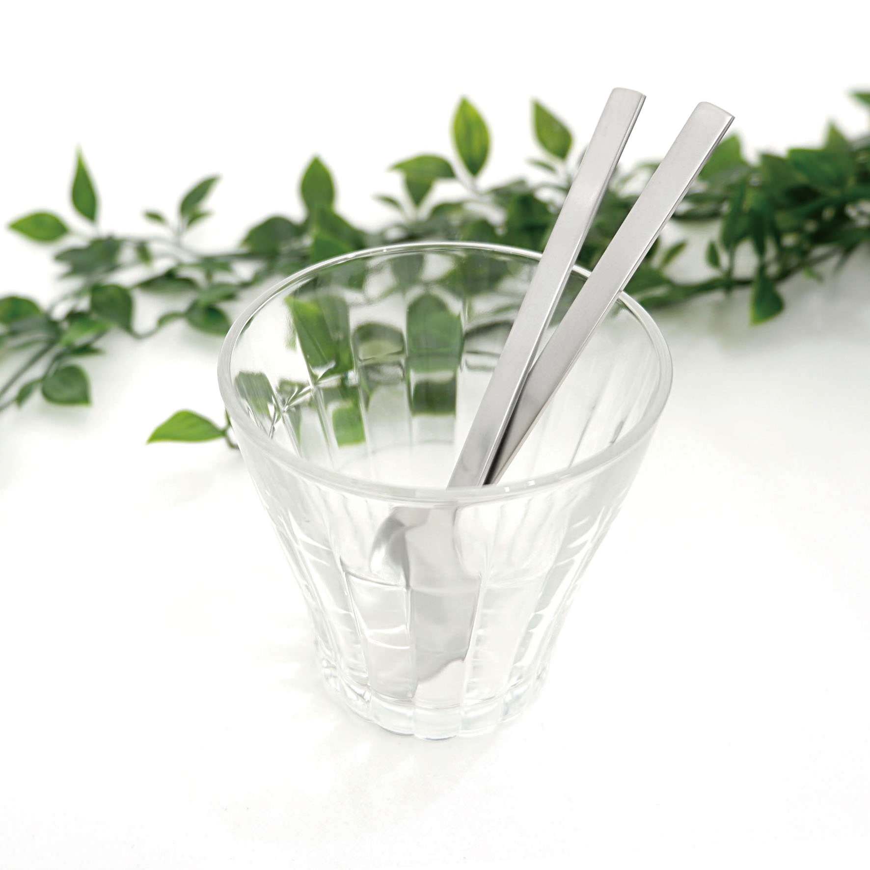 コーヒースプーン 2本セット｜20597 MENOA HL ティースプーン 長さ13.4cm 18/10ステンレス製 ヘアライン仕上げ SP50 H2-1414