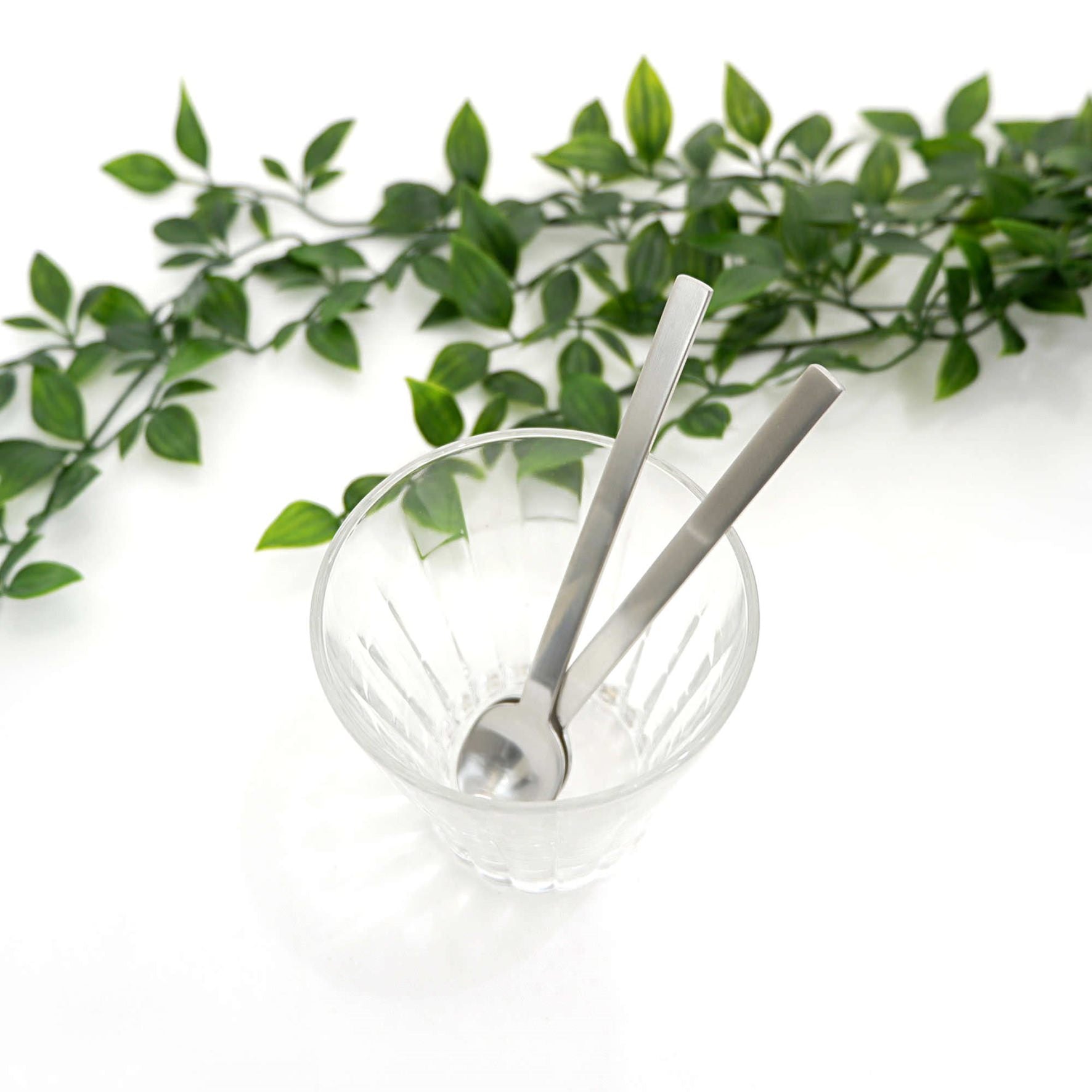 コーヒースプーン 2本セット｜20597 MENOA HL ティースプーン 長さ13.4cm 18/10ステンレス製 ヘアライン仕上げ SP50 H2-1414