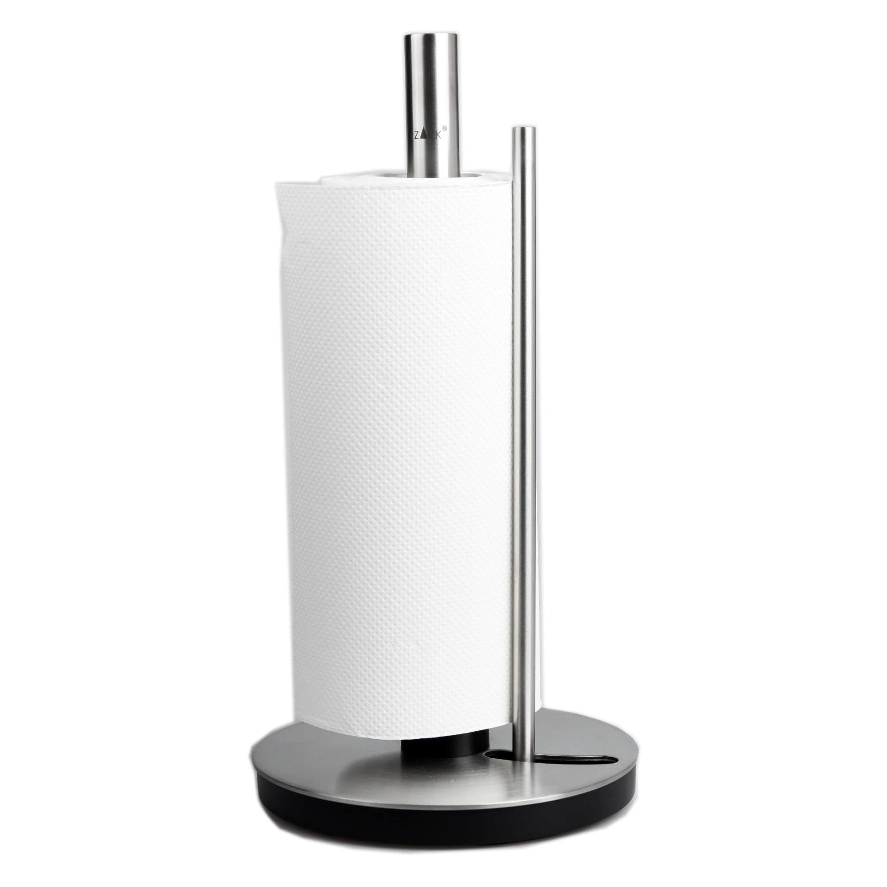 キッチンロールホルダー｜20707 LINGO HL ペーパーホルダー キッチンペーパースタンド 高さ32cm 底部直径16cm 18/10ステンレス製 ヘアライン仕上げ