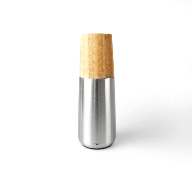 ソルト＆スパイスミル｜20937 BEVO HL 塩コショウ容器 調味料容器 高さ16.6cm 底部直径6cm 18/10ステンレス製 ヘアライン仕上げ H1 SP50