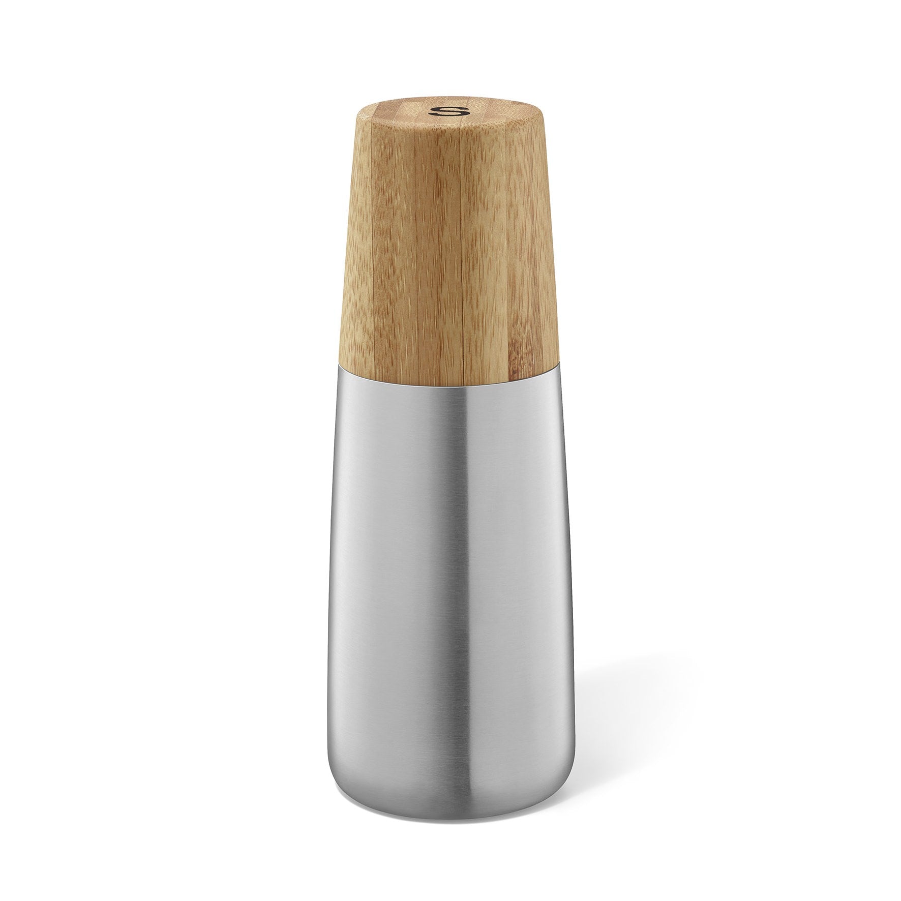 ソルト＆スパイスミル｜20937 BEVO HL 塩コショウ容器 調味料容器 高さ16.6cm 底部直径6cm 18/10ステンレス製 ヘアライン仕上げ H1 SP50