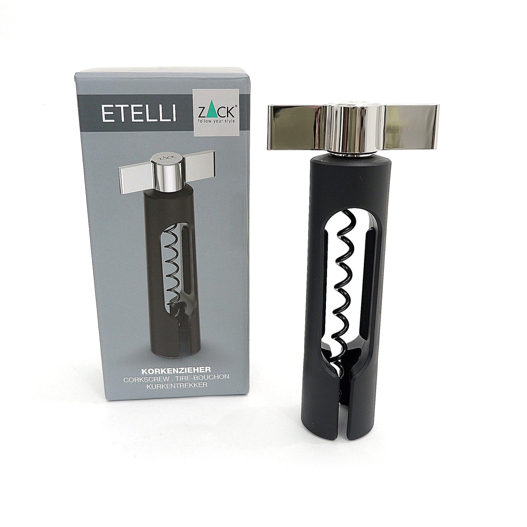 コークスクリュー｜30604 ETELLI MP ワインオープナー ボトルオープナー 高さ16cm 18/10ステンレス製 ミラーポリッシュ仕上げ