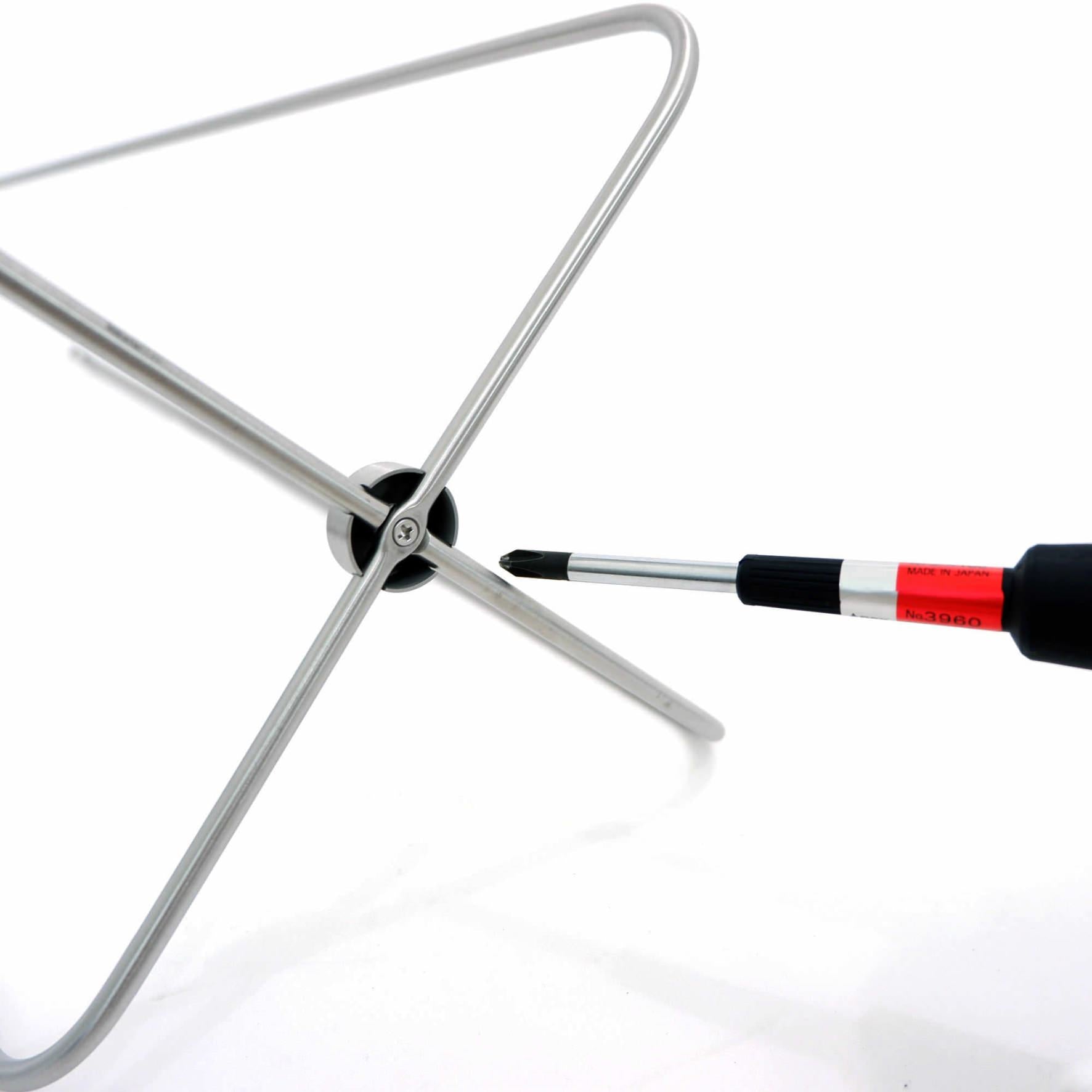 フラワーポットスタンドL｜30636 PLATENA HL ガーデニング 鉢置き 鉢スタンド 高さ52cm 直径27.6cm 18/10ステンレス製 ヘアライン仕上げ H2-632