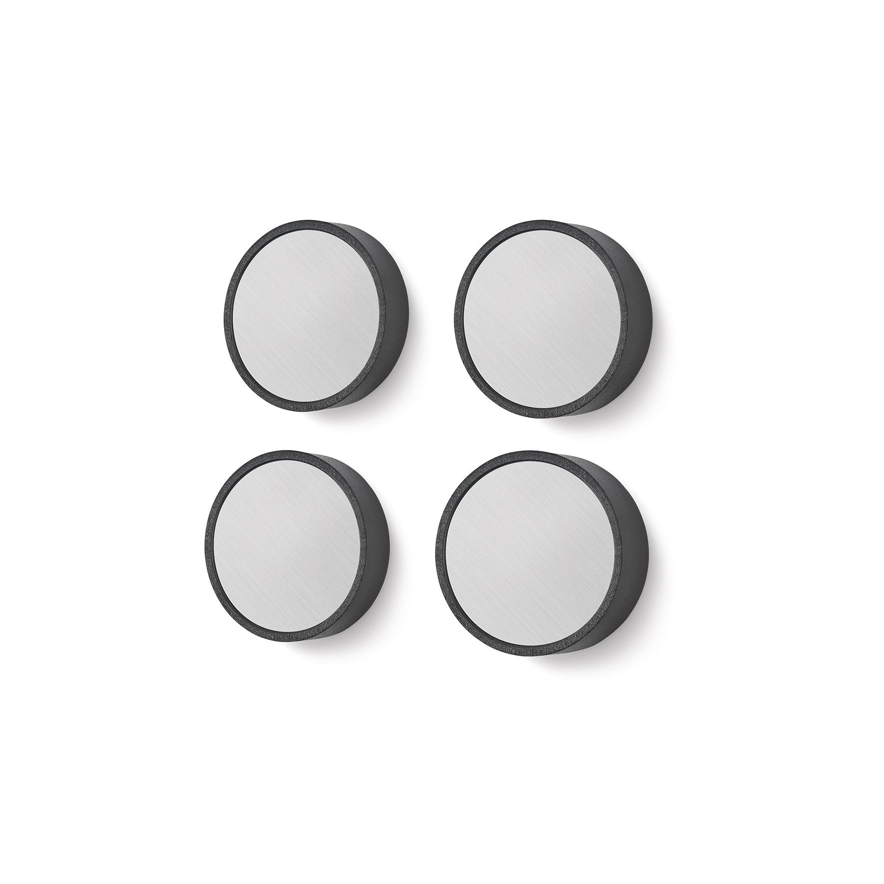 マグネットL 4個セット｜30769 MONOR HL キッチンマグネット オフィス用マグネット 磁石 直径3cm 高さ1.1cm 18/10ステンレス製 ヘアライン仕上げ H2-3164