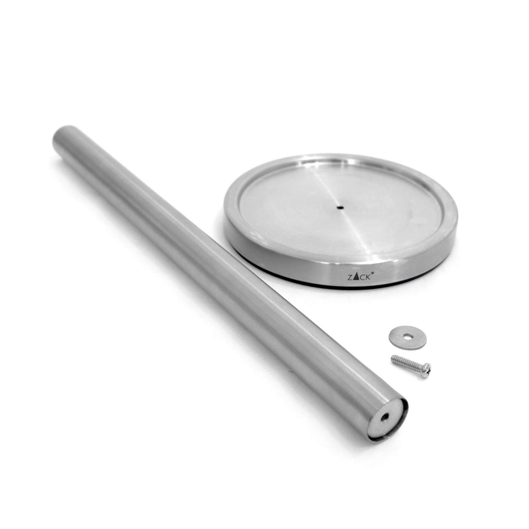 スペアトイレットペーパーホルダー｜40180 MIMO HL ペーパーストッカー ペーパースタンド 高さ38cm ベース直径15cm 18/10ステンレス製 ヘアライン仕上げ