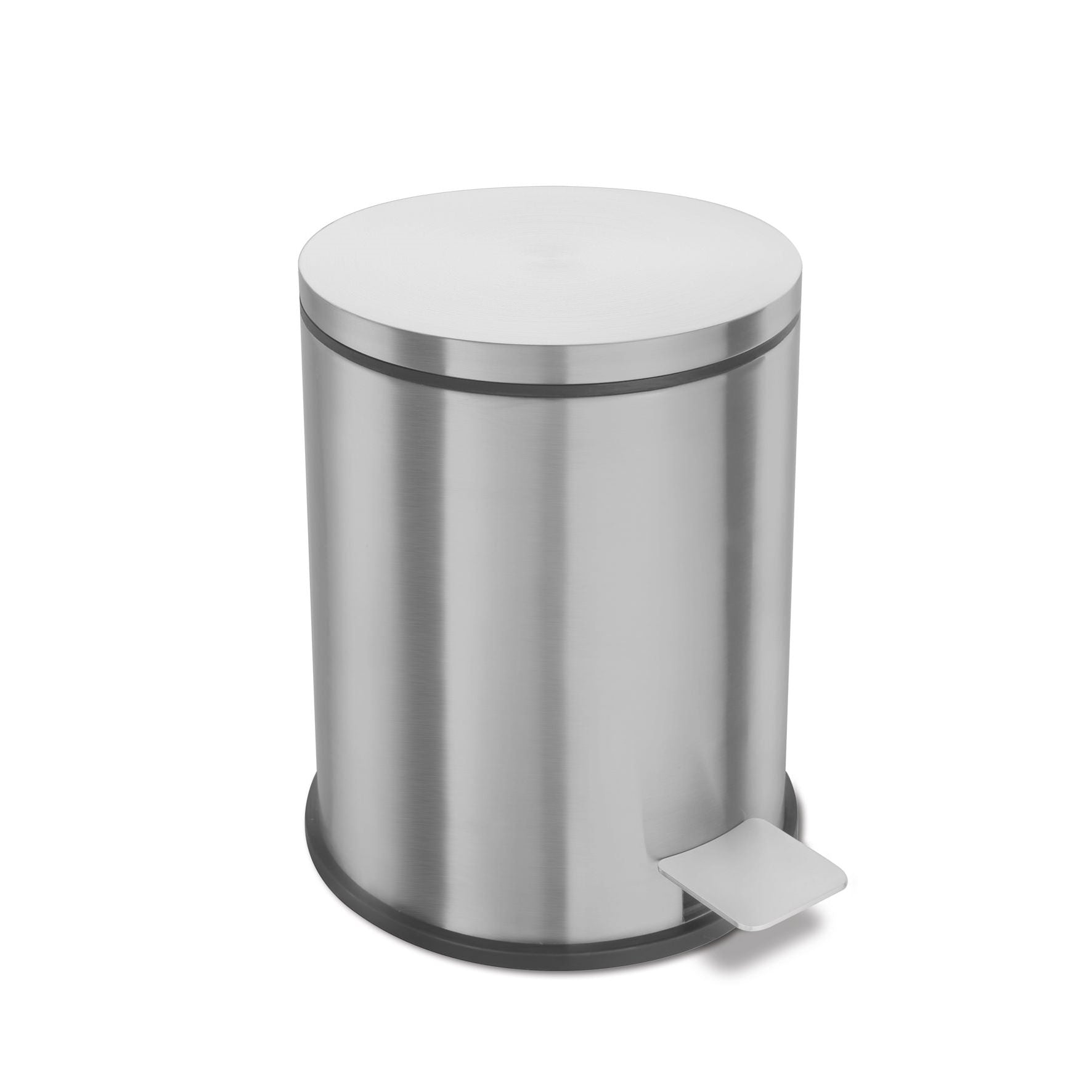 ペダルビン｜40300 VASCA HL ペーパーバスケット 蓋付きゴミ箱 高さ26cm 直径19cm 容量3L 18/10ステンレス製 ヘアライン仕上げ