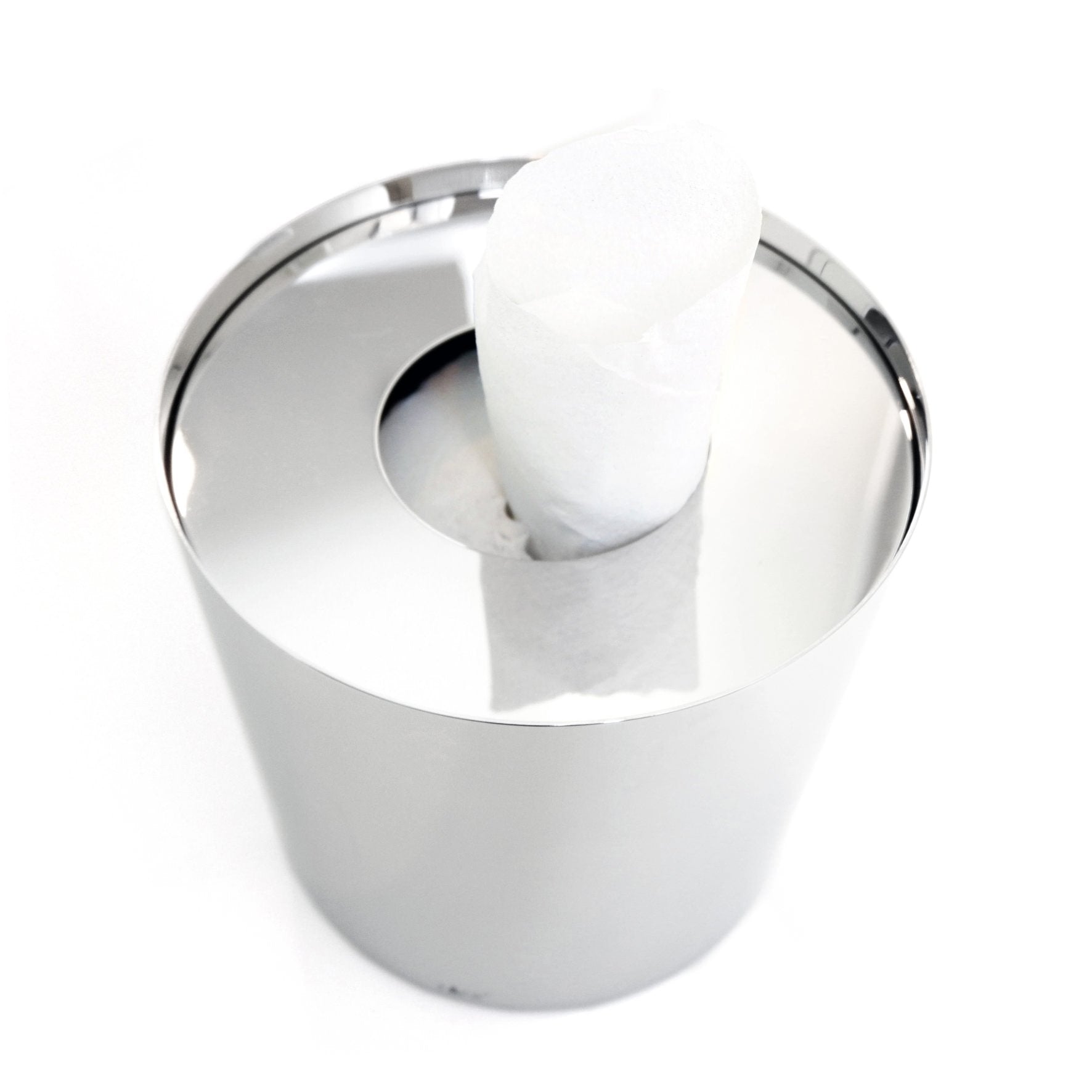 ティッシュボックス｜40346 LYOS MP ティッシュケース ロールティッシュ 直径15cm 高さ13.5cm 18/10ステンレス製 ミラーポリッシュ仕上げ H2-284