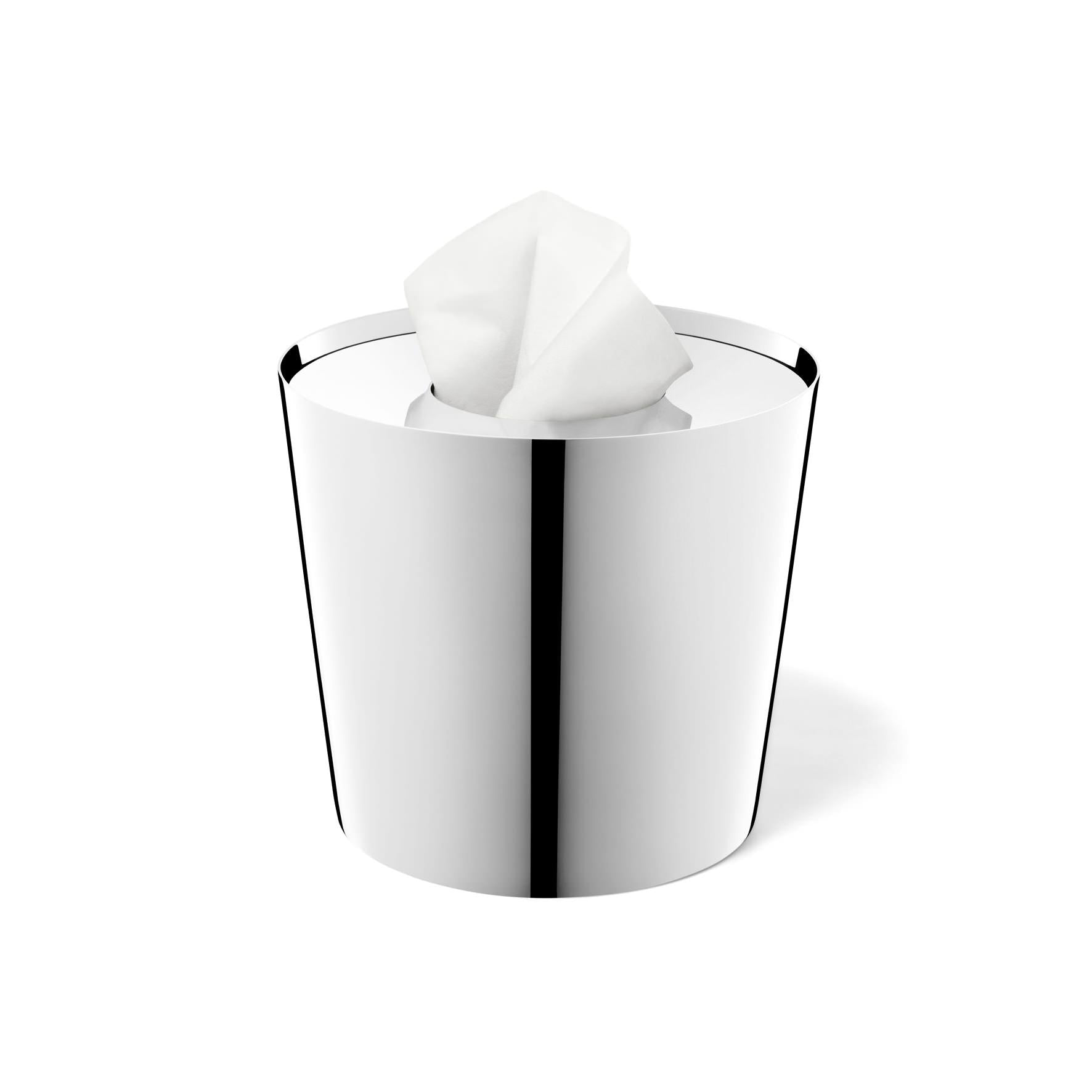 ティッシュボックス｜40346 LYOS MP ティッシュケース ロールティッシュ 直径15cm 高さ13.5cm 18/10ステンレス製 ミラーポリッシュ仕上げ H2-284