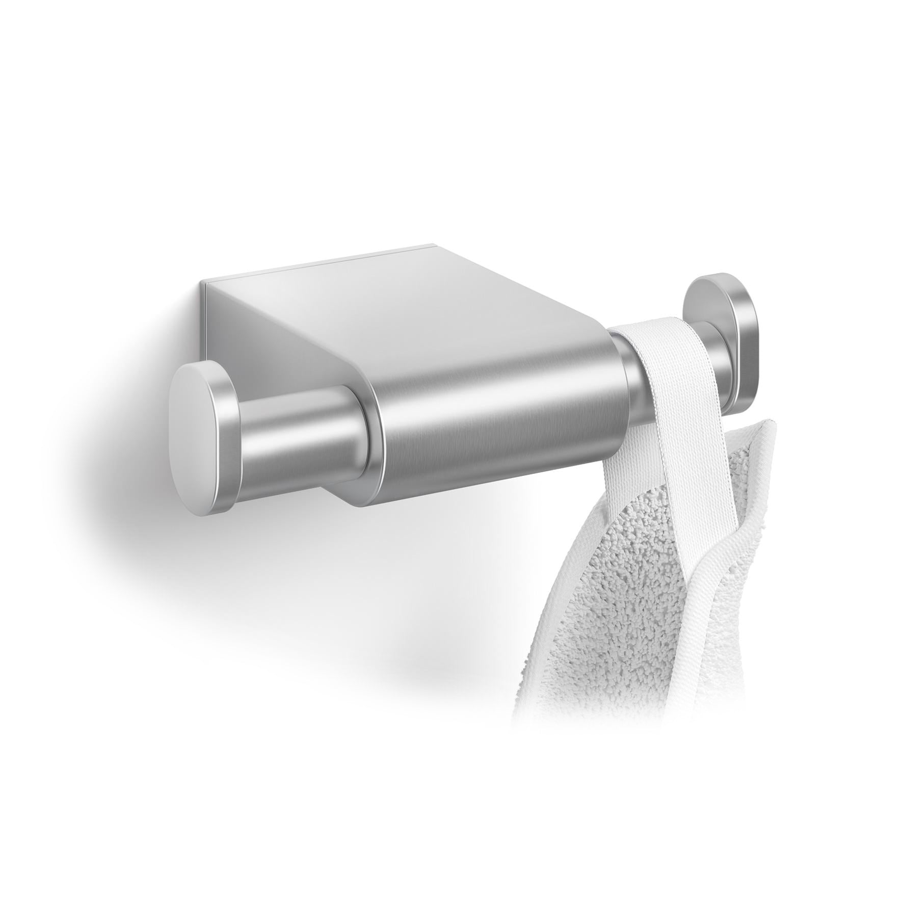 タオル掛け｜40420 ATORE HL ダブルタオルフック ループタオル タオルホルダー 壁設置 幅12cm 高さ2.6cm 奥行き9cm 18/10ステンレス製 ヘアライン仕上げ H1