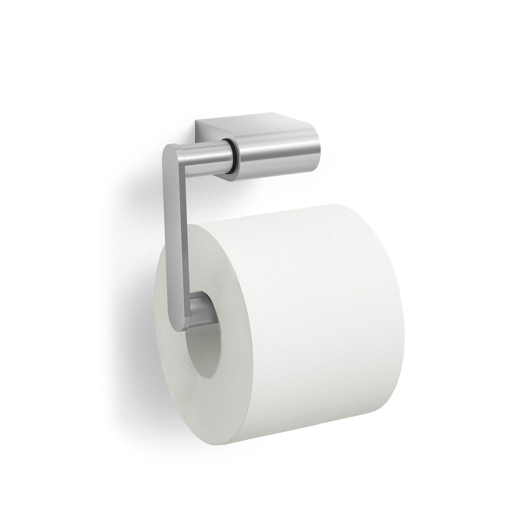 トイレットペーパーホルダー｜40433 ATORE HLロールホルダー ペーパーストッカー 壁設置タイプ 幅12.4cm 高さ10.4cm 奥行き5.4cm 18/10ステンレス製 ヘアライン仕上げ SP50