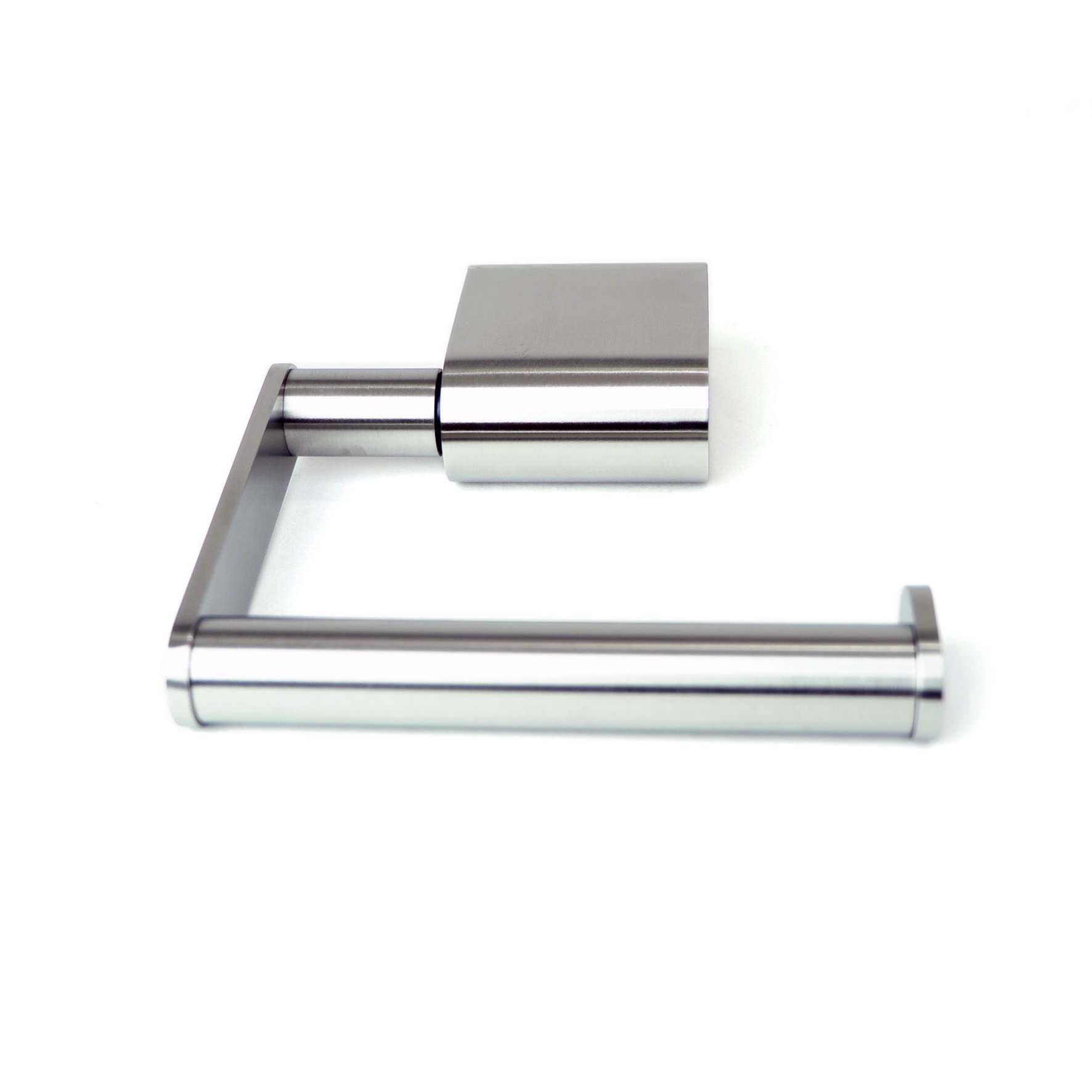 トイレットペーパーホルダー｜40433 ATORE HLロールホルダー ペーパーストッカー 壁設置タイプ 幅12.4cm 高さ10.4cm 奥行き5.4cm 18/10ステンレス製 ヘアライン仕上げ SP50