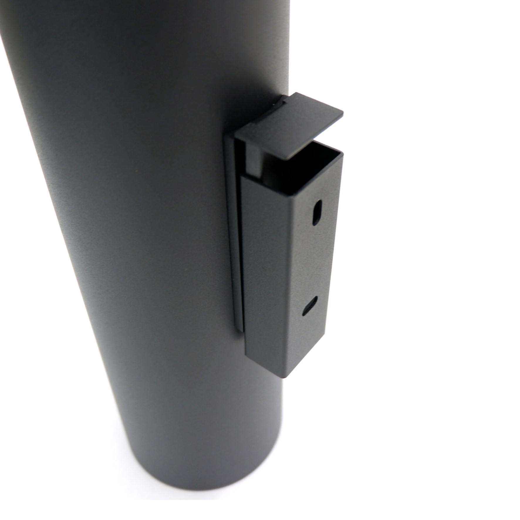 トイレブラシ｜40448 TUBO MB 壁設置タイプ トイレ掃除 長さ40.4cm ケース直径9cm 18/10ステンレス製 マットブラック SP50