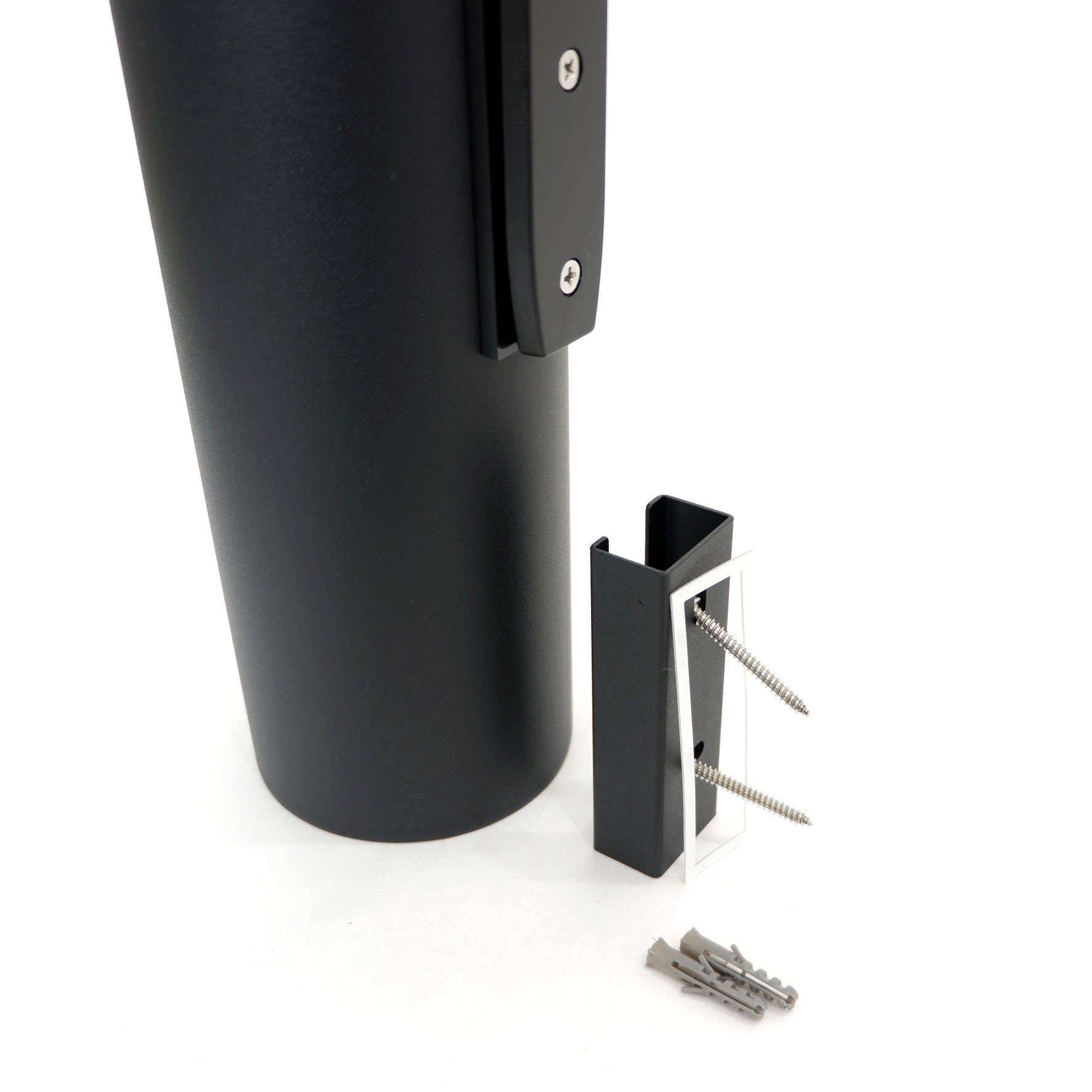 トイレブラシ｜40448 TUBO MB 壁設置タイプ トイレ掃除 長さ40.4cm ケース直径9cm 18/10ステンレス製 マットブラック SP50