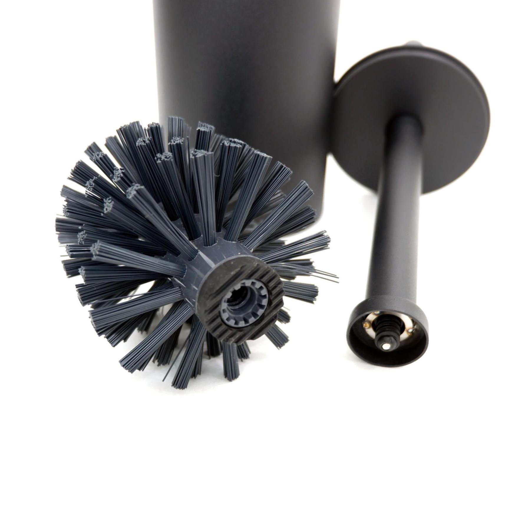 トイレブラシ｜40448 TUBO MB 壁設置タイプ トイレ掃除 長さ40.4cm ケース直径9cm 18/10ステンレス製 マットブラック SP50