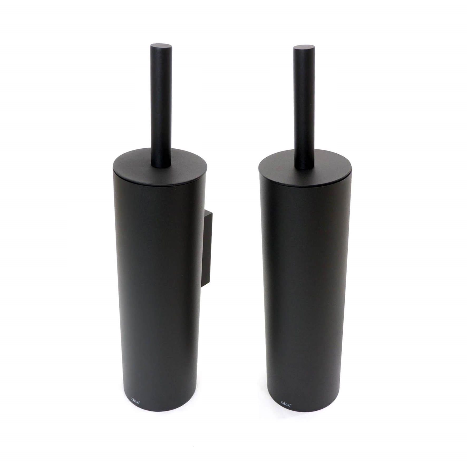 トイレブラシ｜40448 TUBO MB 壁設置タイプ トイレ掃除 長さ40.4cm ケース直径9cm 18/10ステンレス製 マットブラック SP50