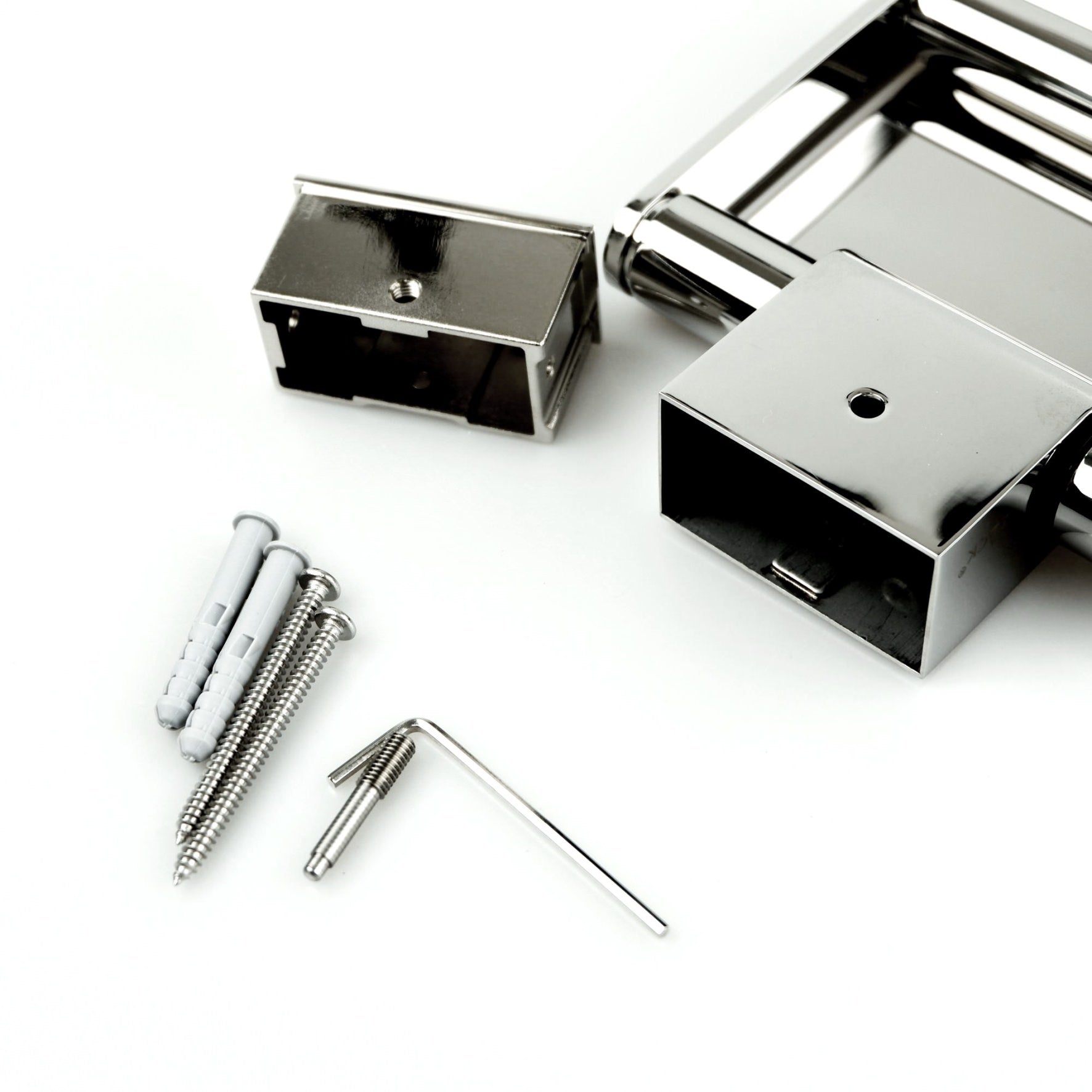 トイレットペーパーホルダー｜40453 ATORE MPロールホルダー ペーパーストッカー 壁設置タイプ フラップ付き 幅12.4cm 高さ12.4cm 奥行き15cm 18/10ステンレス製 ミラーポリッシュ仕上げ SP50 H2-49