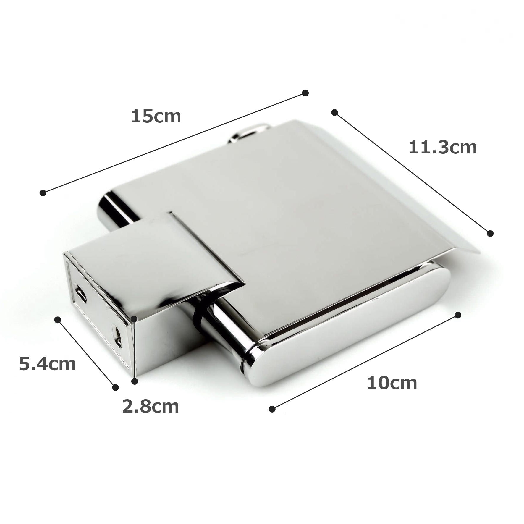 トイレットペーパーホルダー｜40453 ATORE MPロールホルダー ペーパーストッカー 壁設置タイプ フラップ付き 幅12.4cm 高さ12.4cm 奥行き15cm 18/10ステンレス製 ミラーポリッシュ仕上げ SP50 H2-49