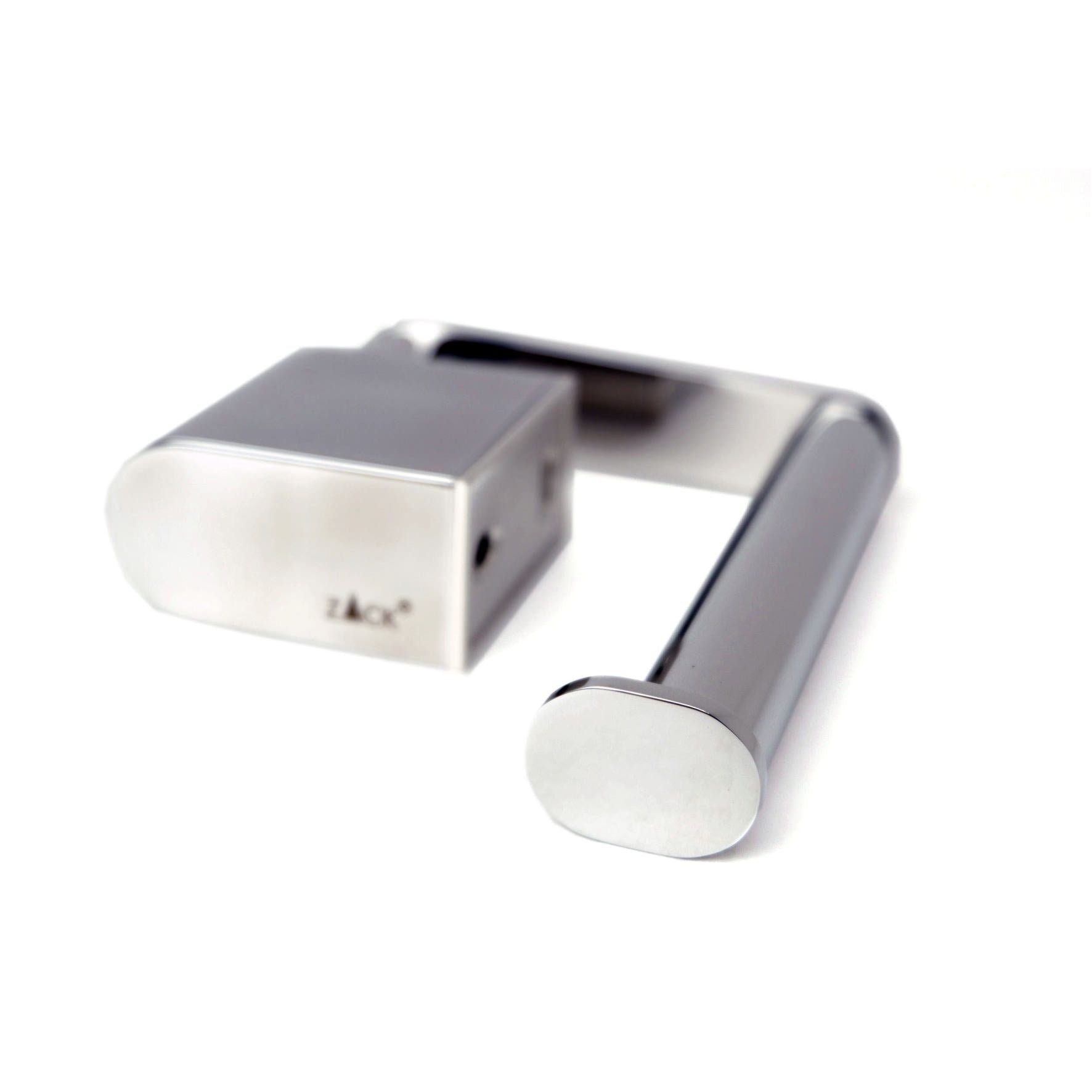 トイレットペーパーホルダー｜40471 ATORE MPロールホルダー ペーパーストッカー 壁設置タイプ 幅12.4cm 高さ10.4cm 奥行き5.4cm 18/10ステンレス製 ミラーポリッシュ仕上げ