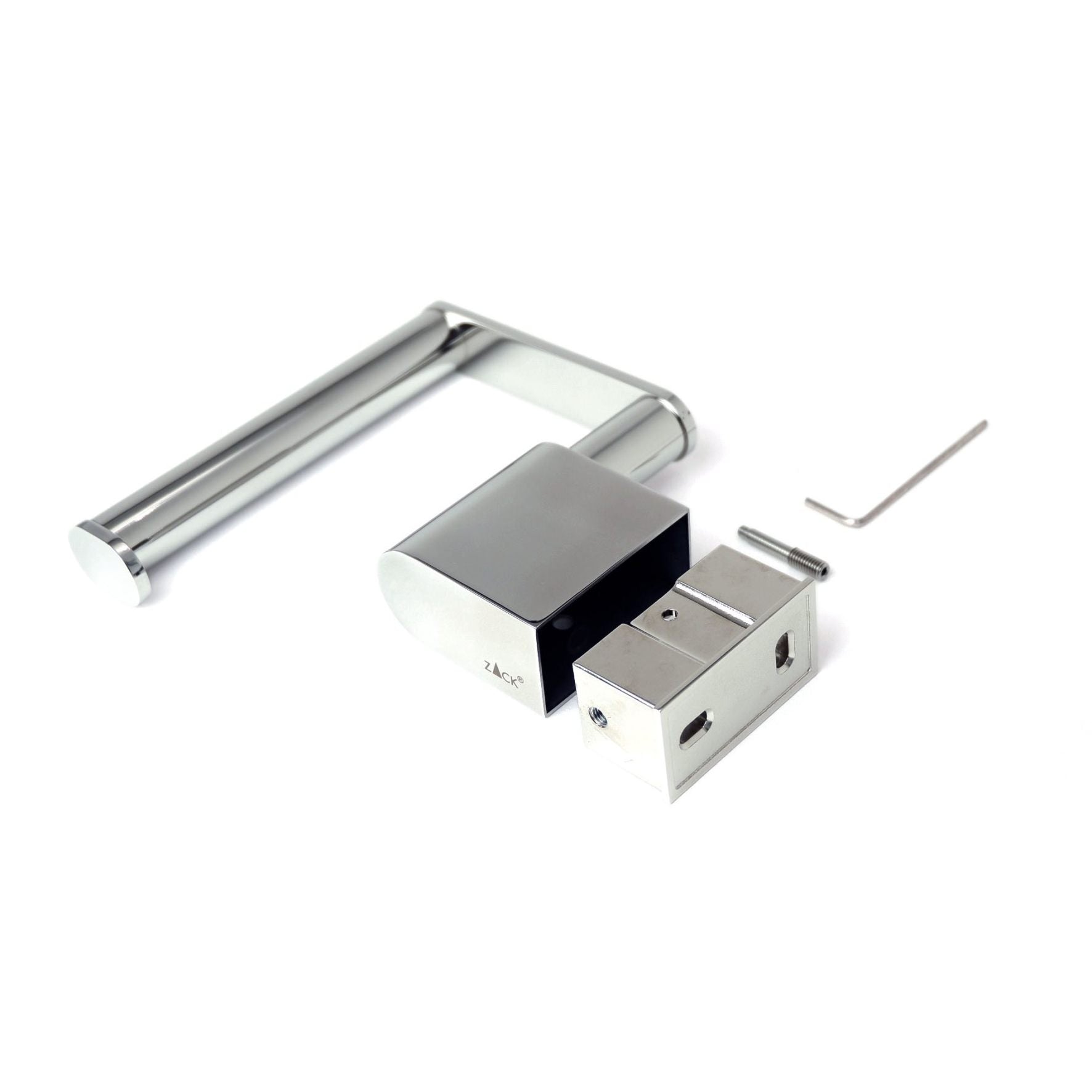 トイレットペーパーホルダー｜40471 ATORE MPロールホルダー ペーパーストッカー 壁設置タイプ 幅12.4cm 高さ10.4cm 奥行き5.4cm 18/10ステンレス製 ミラーポリッシュ仕上げ