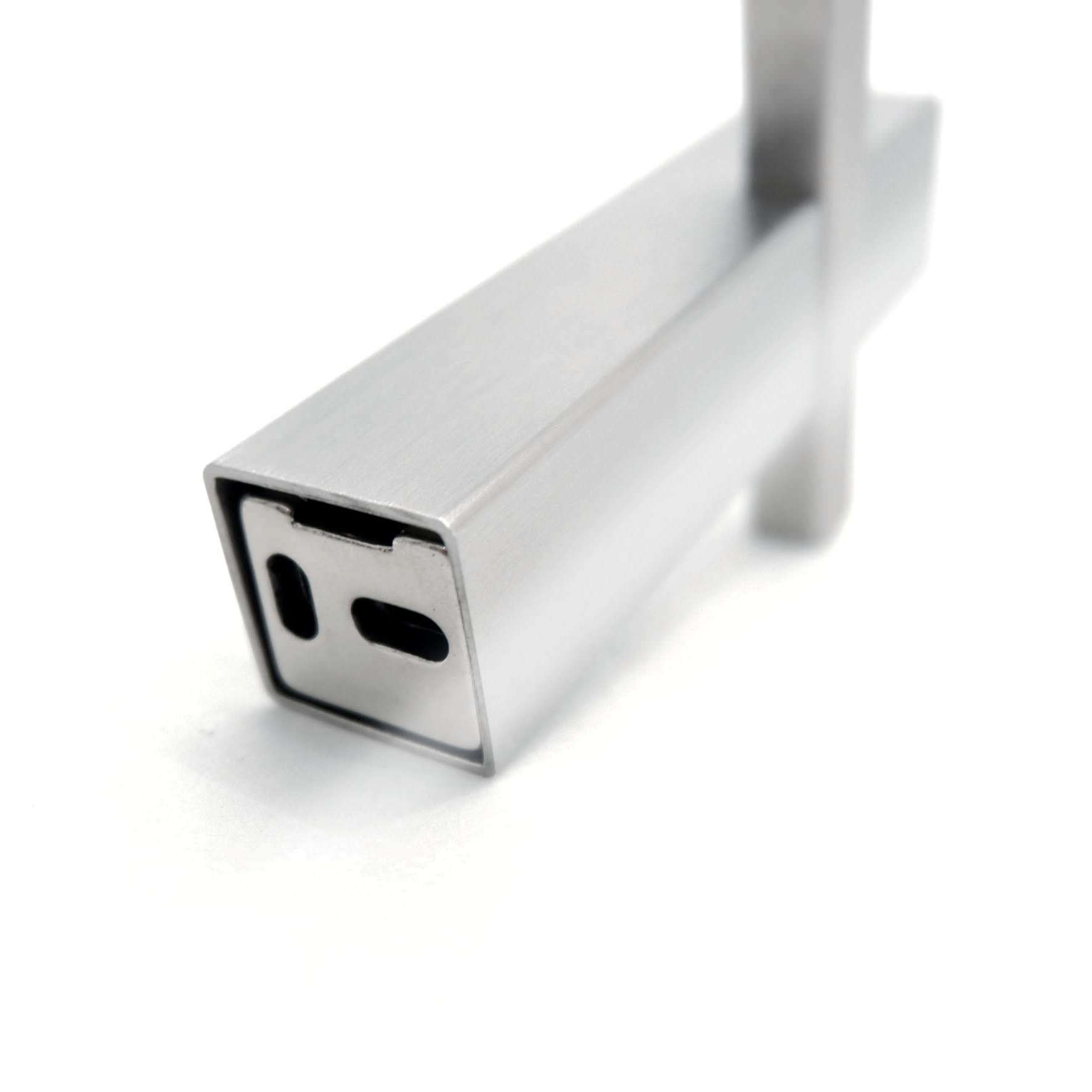 スペアトイレットペーパーホルダー｜40481 CARVO HL ペーパーストッカー ペーパースタンド 壁設置タイプ 高さ19.5cm 幅2.3cm 奥行き10cm 18/10ステンレス製 ヘアライン仕上げ