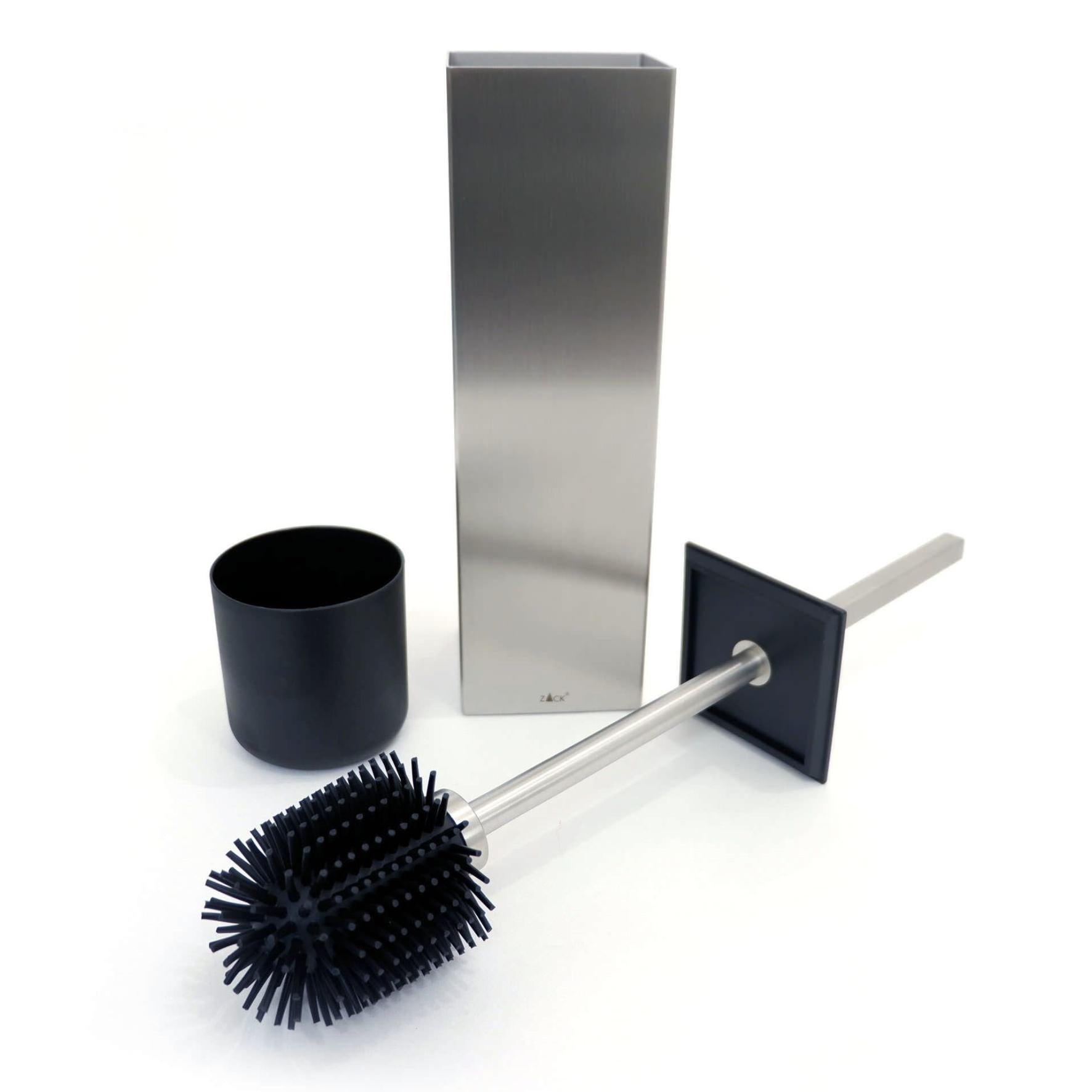 トイレブラシ｜40489 CARVO HL 床置きタイプ トイレ掃除 長さ41.7cm ケース幅8cm ケース奥行き8cm 18/10ステンレス製 ヘアライン仕上げ