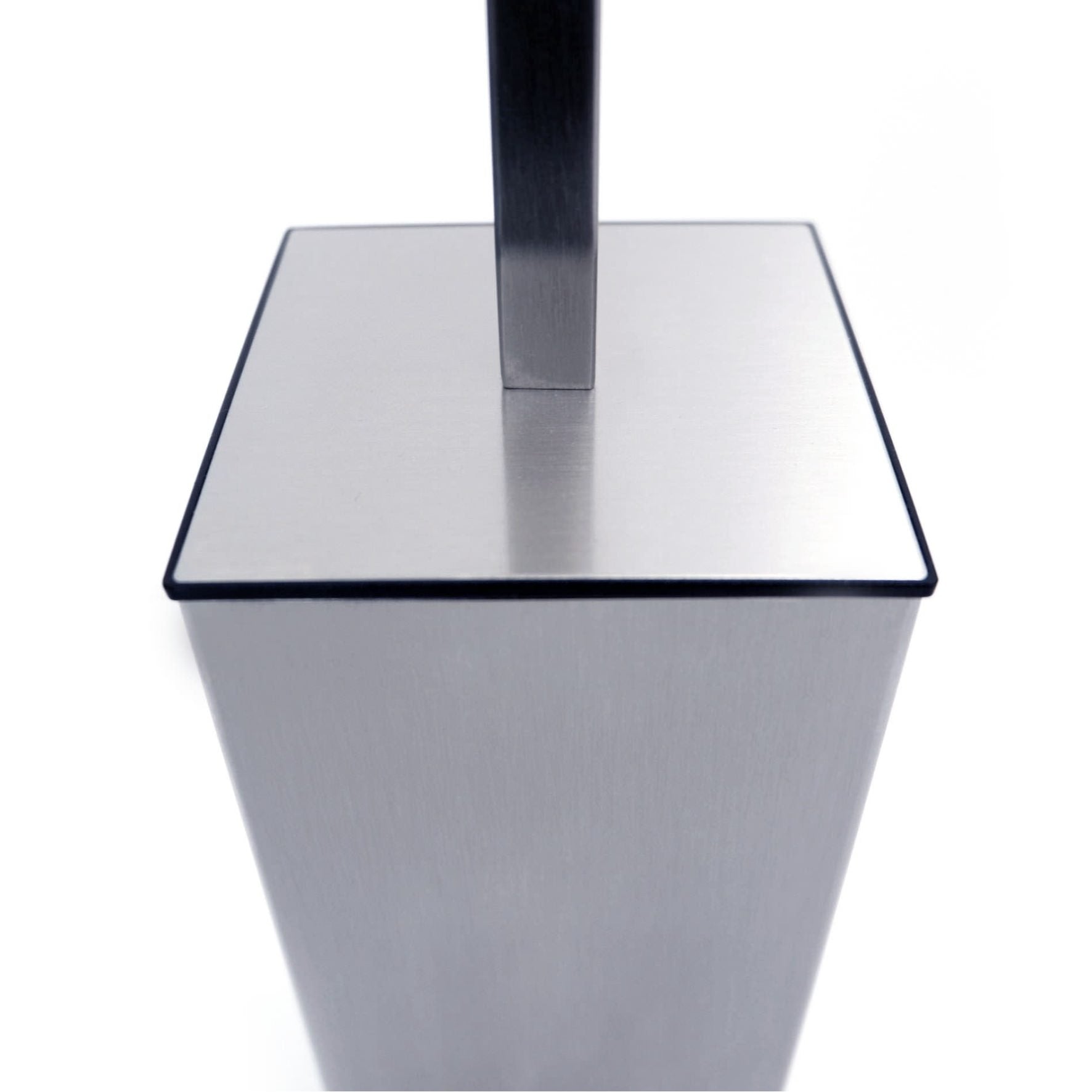 トイレブラシ｜40489 CARVO HL 床置きタイプ トイレ掃除 長さ41.7cm ケース幅8cm ケース奥行き8cm 18/10ステンレス製 ヘアライン仕上げ