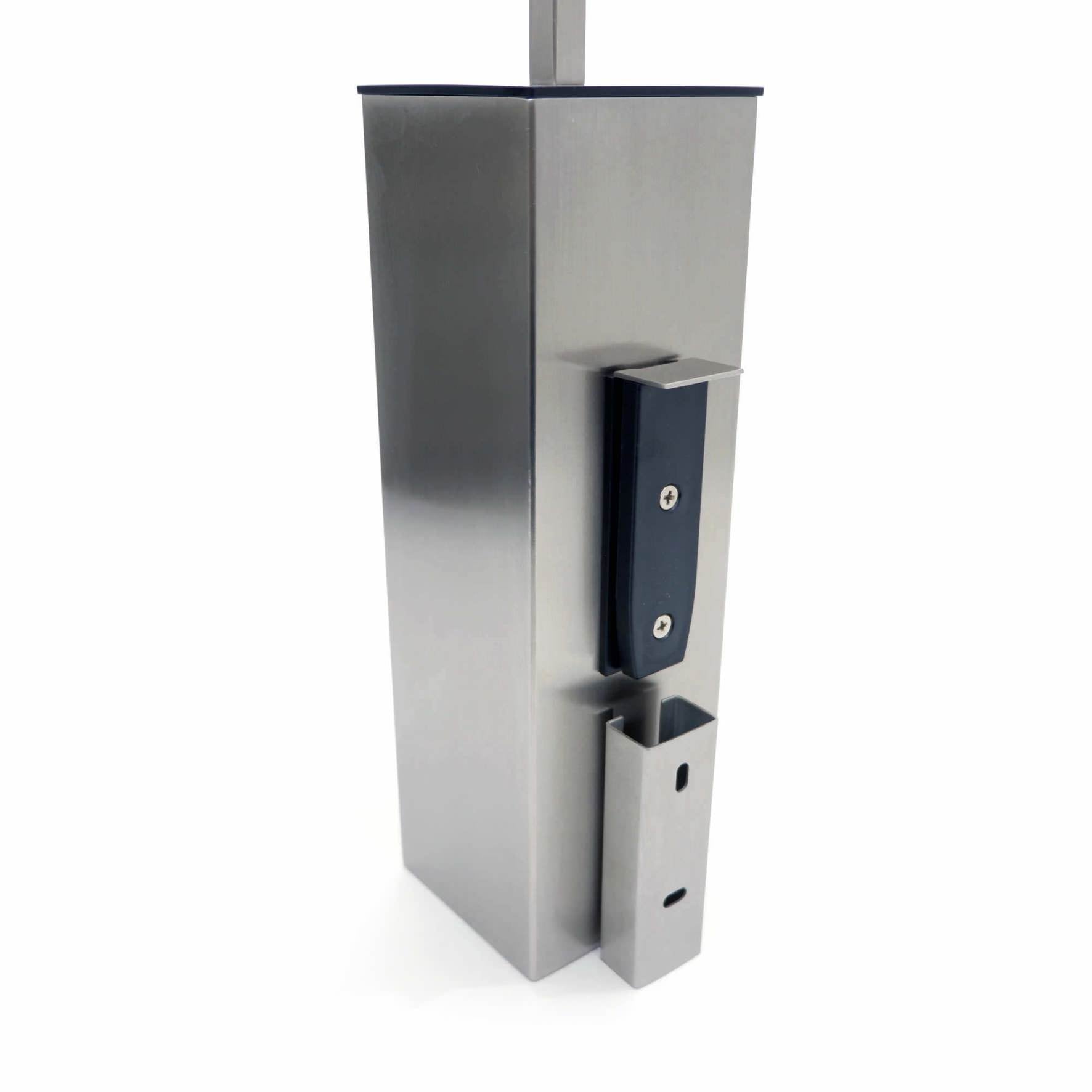 トイレブラシ｜40490 CARVO HL 壁設置タイプ トイレ掃除 長さ41.7cm ケース幅8cm 奥行き10.2cm 18/10ステンレス製 ヘアライン仕上げ SP50