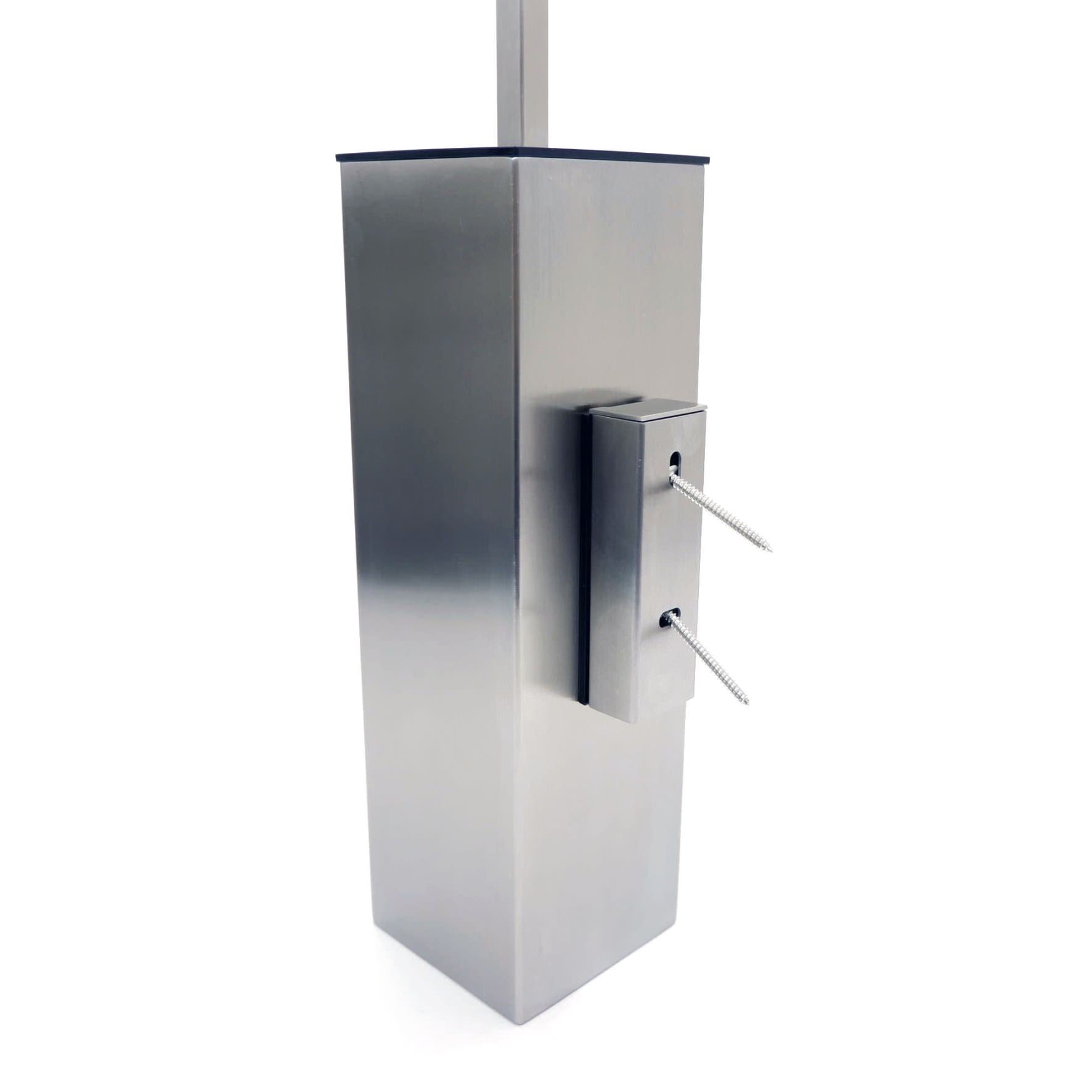 トイレブラシ｜40490 CARVO HL 壁設置タイプ トイレ掃除 長さ41.7cm ケース幅8cm 奥行き10.2cm 18/10ステンレス製 ヘアライン仕上げ SP50