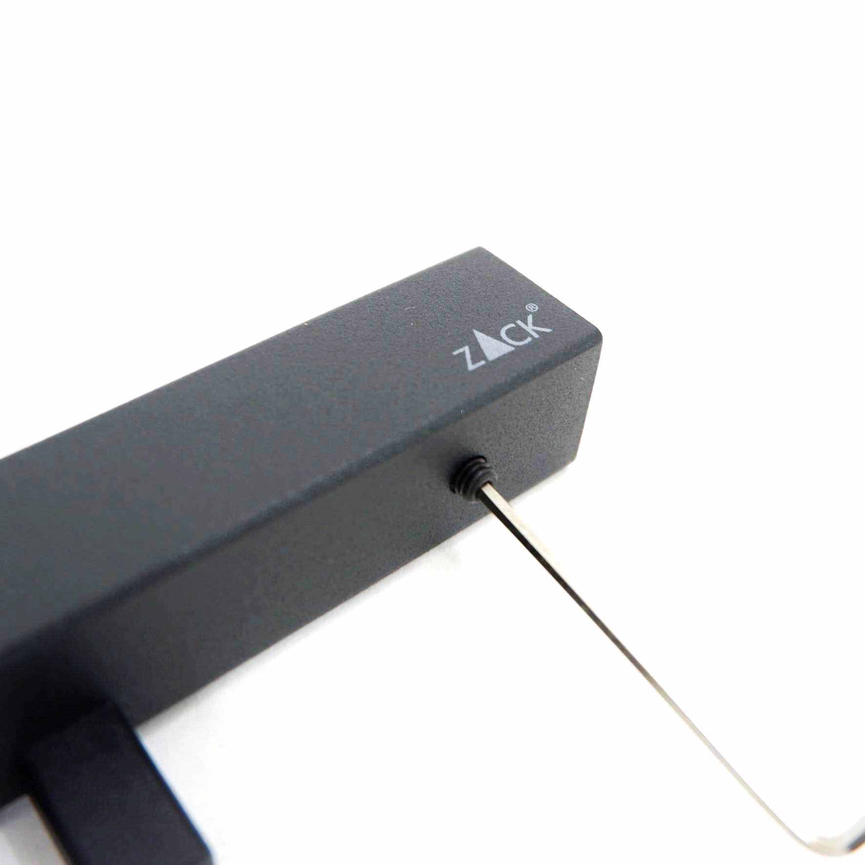 スペアロールホルダー｜40501 CARVO MB ペーパーホルダー ペーパーストッカー 壁設置タイプ 幅2.3cm 高さ19.5cm 奥行き10cm 18/10ステンレス製 マットブラック SP50