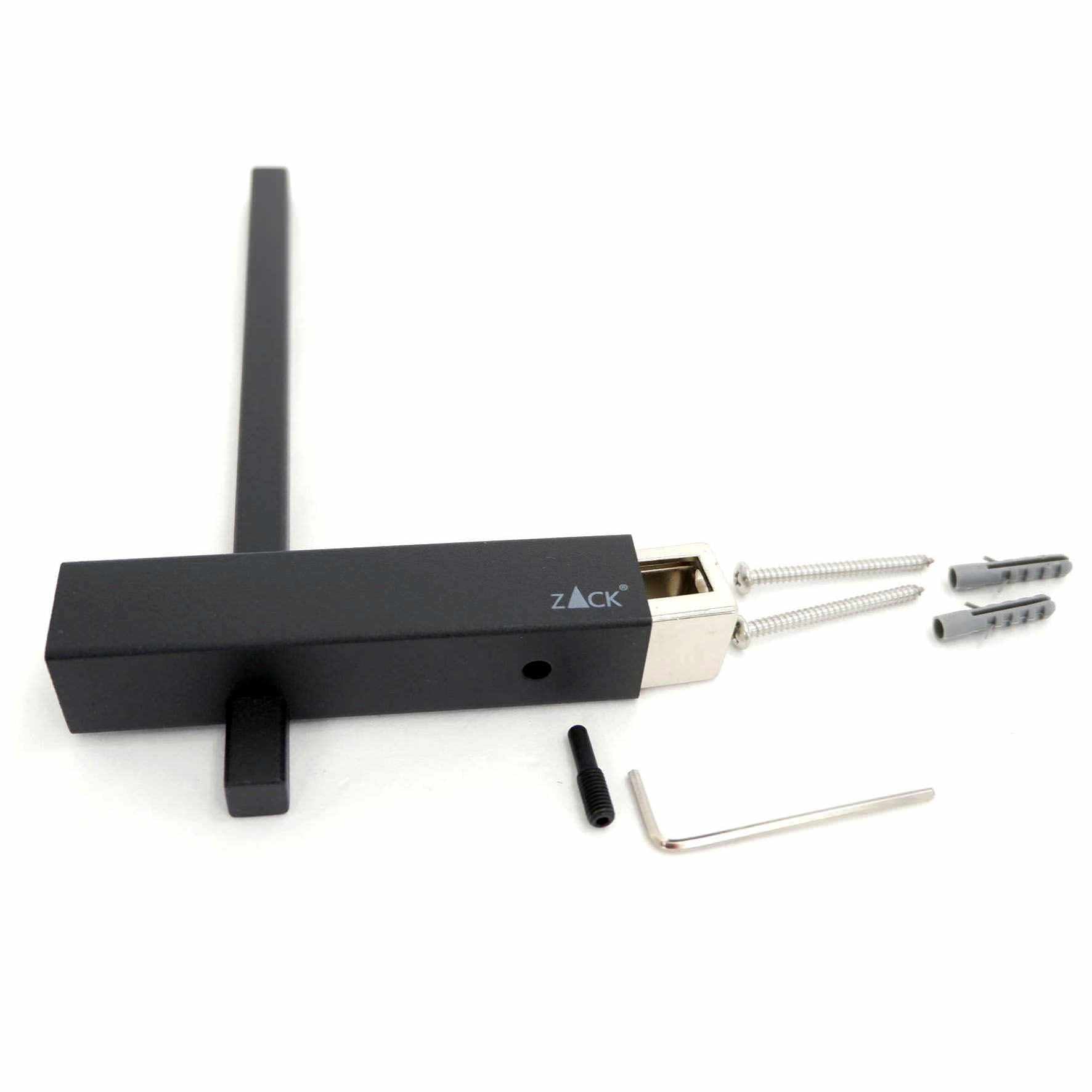 スペアロールホルダー｜40501 CARVO MB ペーパーホルダー ペーパーストッカー 壁設置タイプ 幅2.3cm 高さ19.5cm 奥行き10cm 18/10ステンレス製 マットブラック SP50