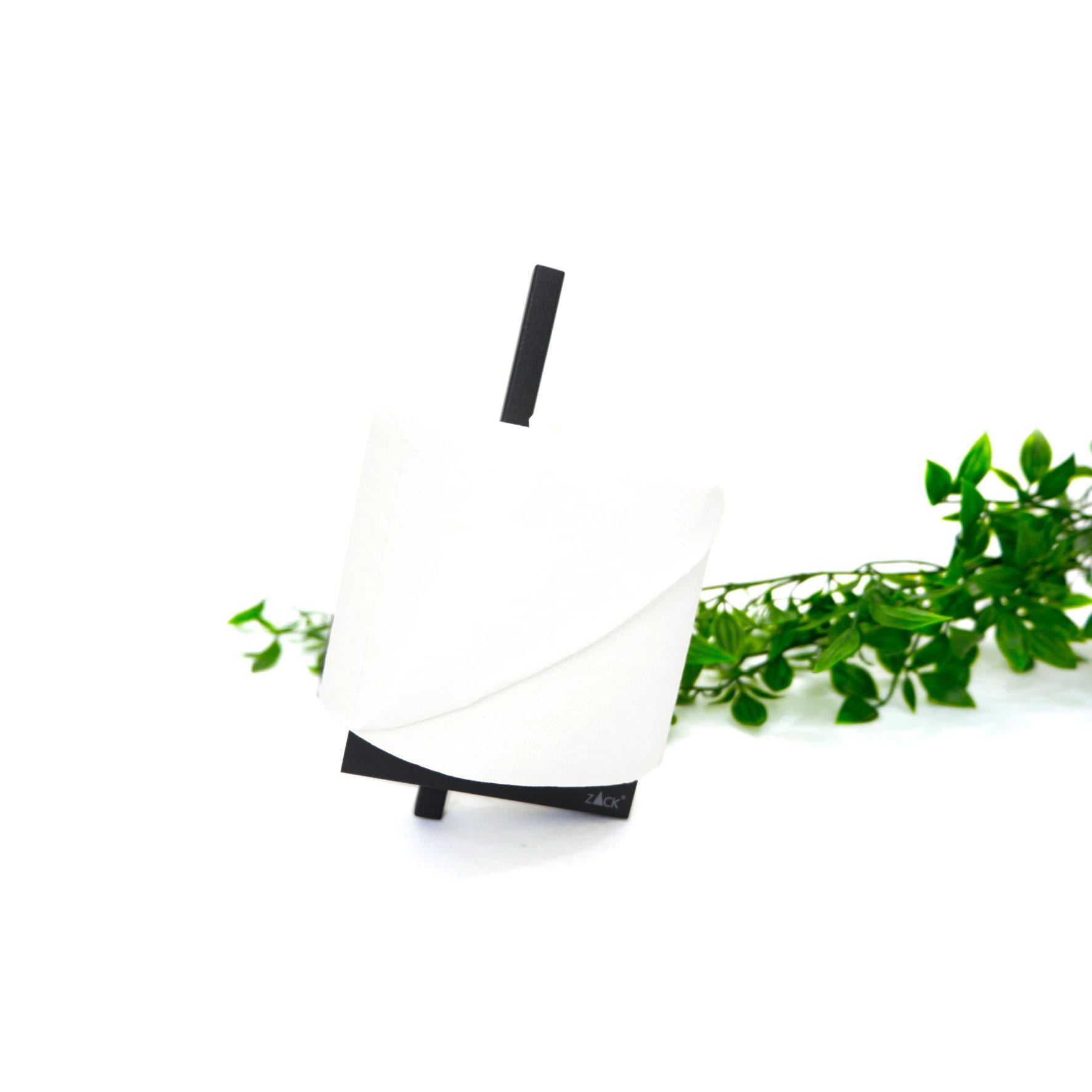 スペアロールホルダー｜40501 CARVO MB ペーパーホルダー ペーパーストッカー 壁設置タイプ 幅2.3cm 高さ19.5cm 奥行き10cm 18/10ステンレス製 マットブラック SP50