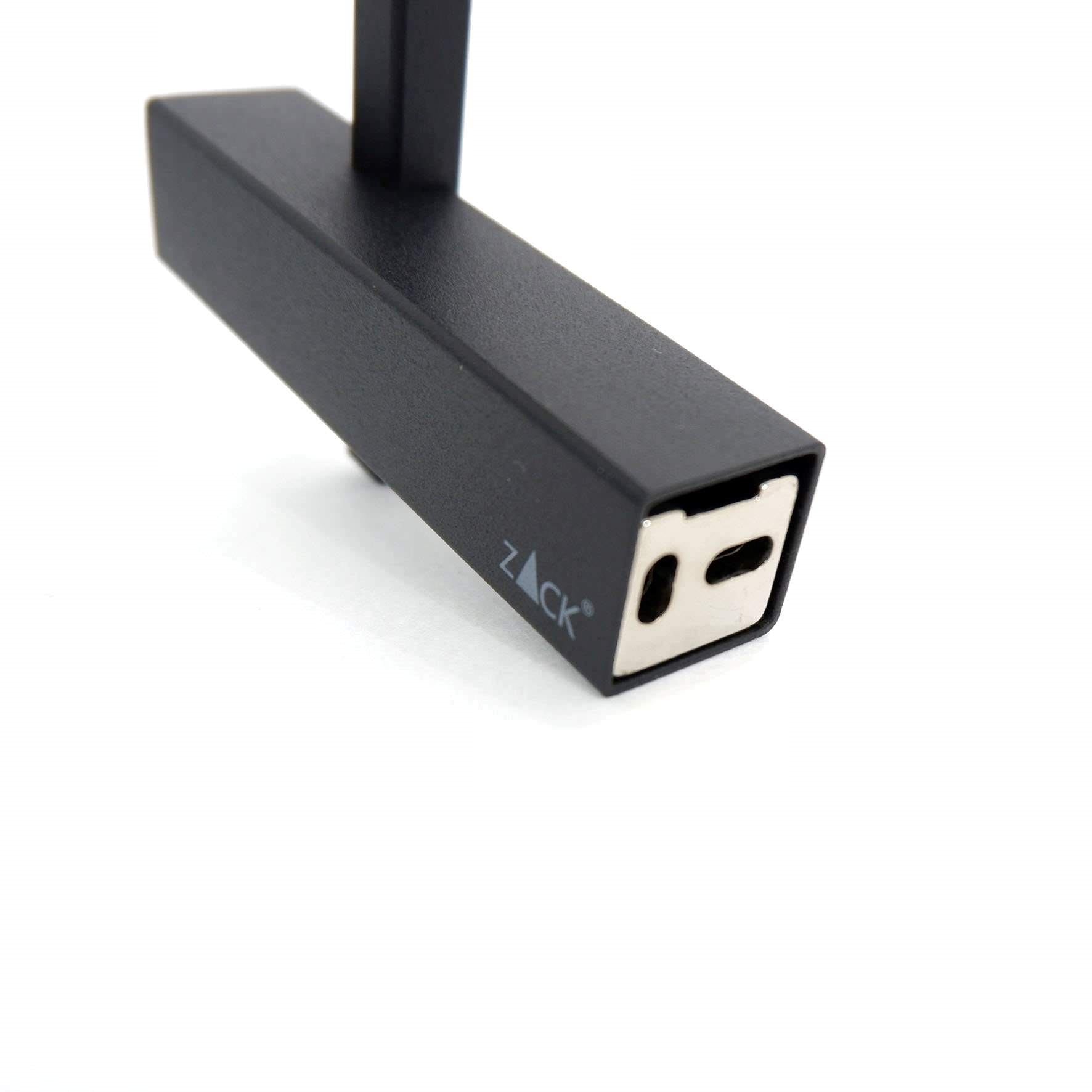 スペアロールホルダー｜40501 CARVO MB ペーパーホルダー ペーパーストッカー 壁設置タイプ 幅2.3cm 高さ19.5cm 奥行き10cm 18/10ステンレス製 マットブラック SP50