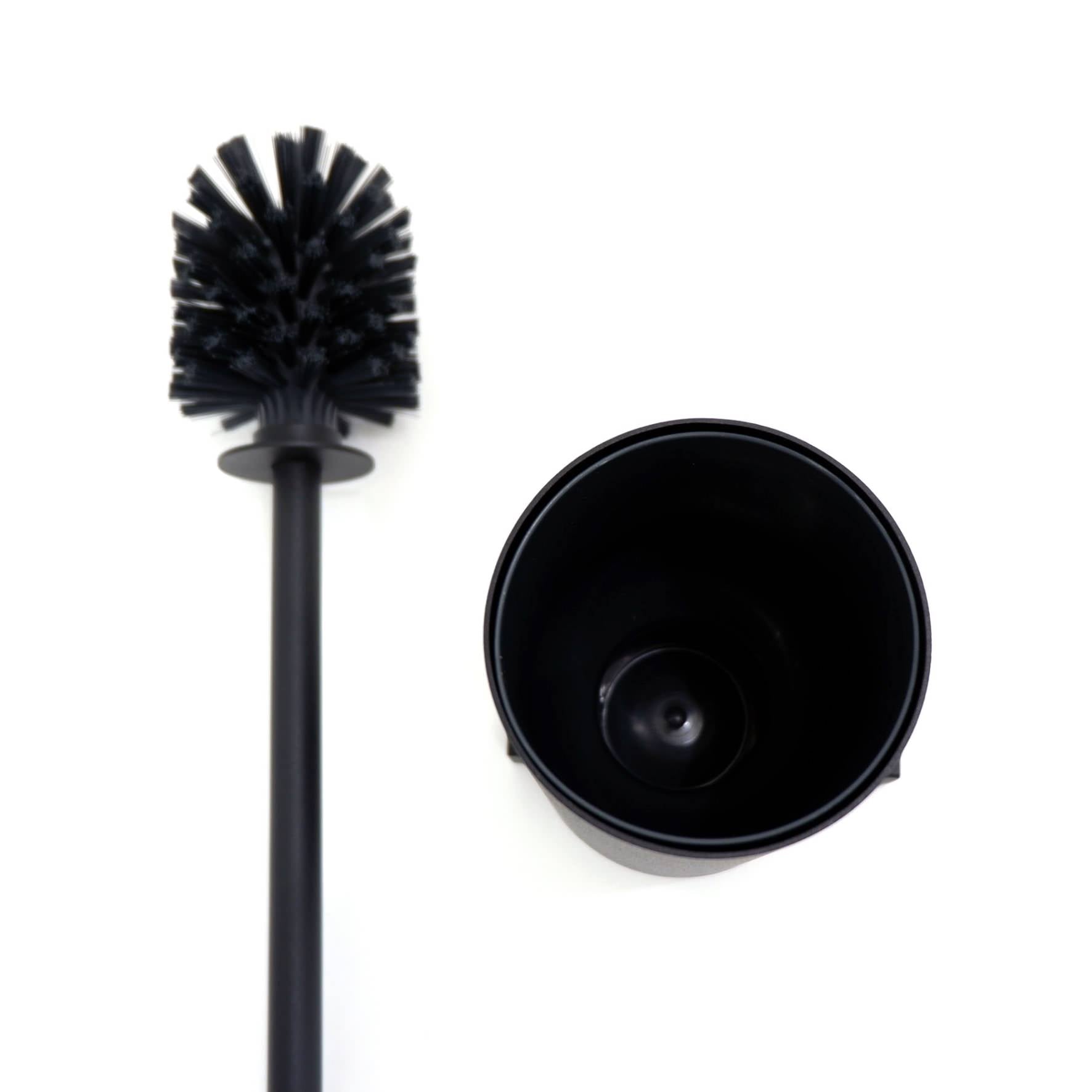 トイレブラシ｜40507 CARVO MB 壁設置タイプ トイレ掃除 長さ50.1cm ケース幅8.9cm 奥行き12.2cm 18/10ステンレス製 マットブラック SP50