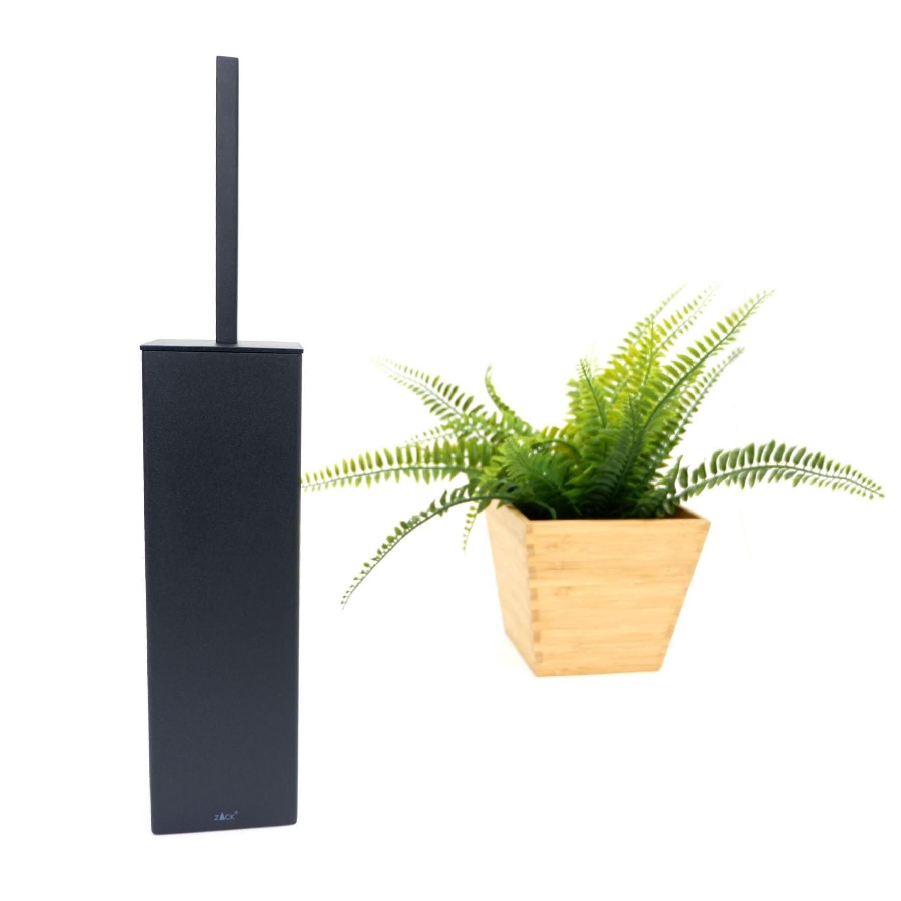 トイレブラシ｜40509 CARVO MB 床置きタイプ トイレ掃除 長さ41.7cm 幅8cm 奥行き8cm 18/10ステンレス製 マットブラック SP50