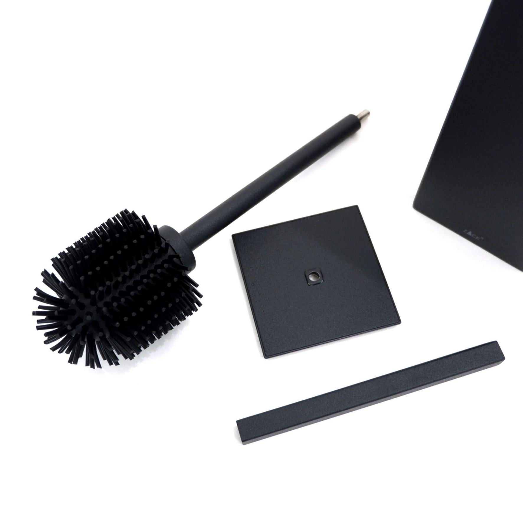 トイレブラシ｜40510 CARVO MB 壁設置タイプ トイレ掃除 長さ41.7cm ケース幅8cm 奥行き10.2cm 18/10ステンレス製 マットブラック SP50