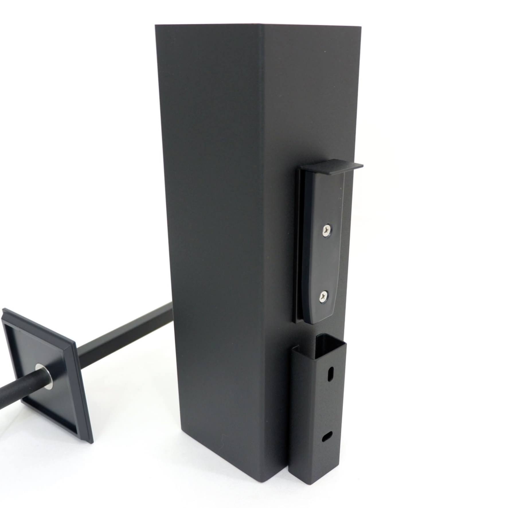 トイレブラシ｜40510 CARVO MB 壁設置タイプ トイレ掃除 長さ41.7cm ケース幅8cm 奥行き10.2cm 18/10ステンレス製 マットブラック SP50