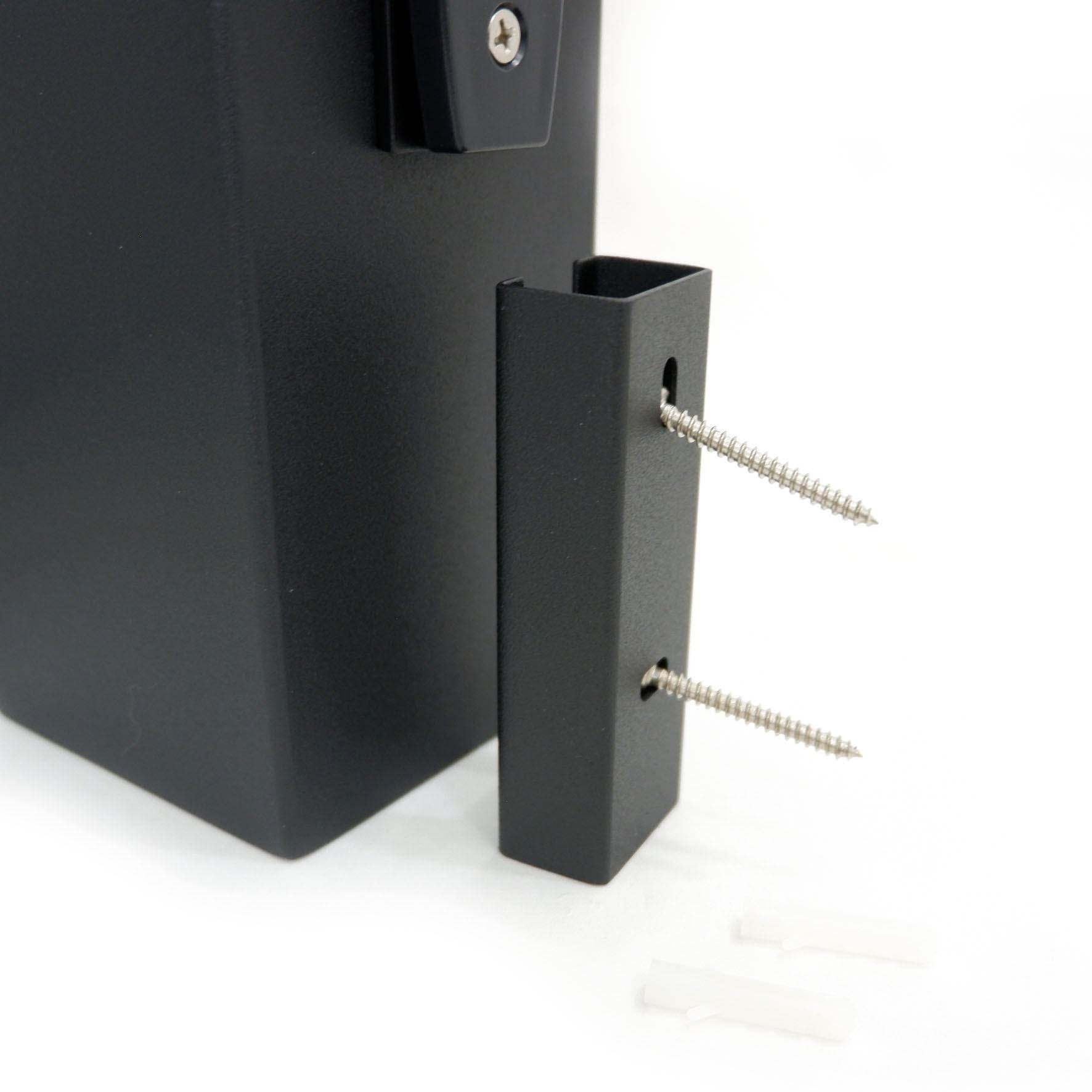 トイレブラシ｜40510 CARVO MB 壁設置タイプ トイレ掃除 長さ41.7cm ケース幅8cm 奥行き10.2cm 18/10ステンレス製 マットブラック SP50