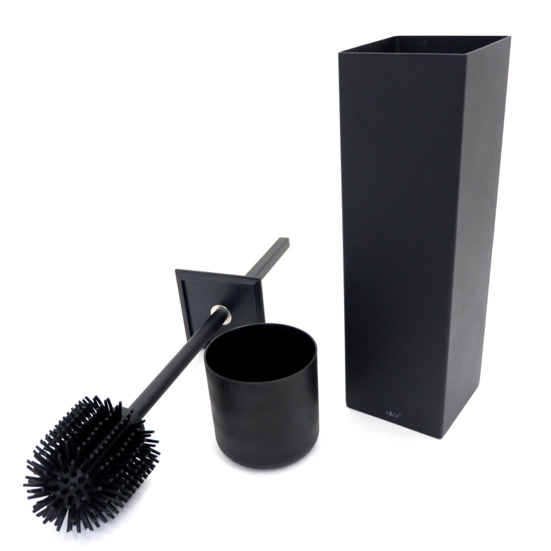 トイレブラシ｜40510 CARVO MB 壁設置タイプ トイレ掃除 長さ41.7cm ケース幅8cm 奥行き10.2cm 18/10ステンレス製 マットブラック SP50