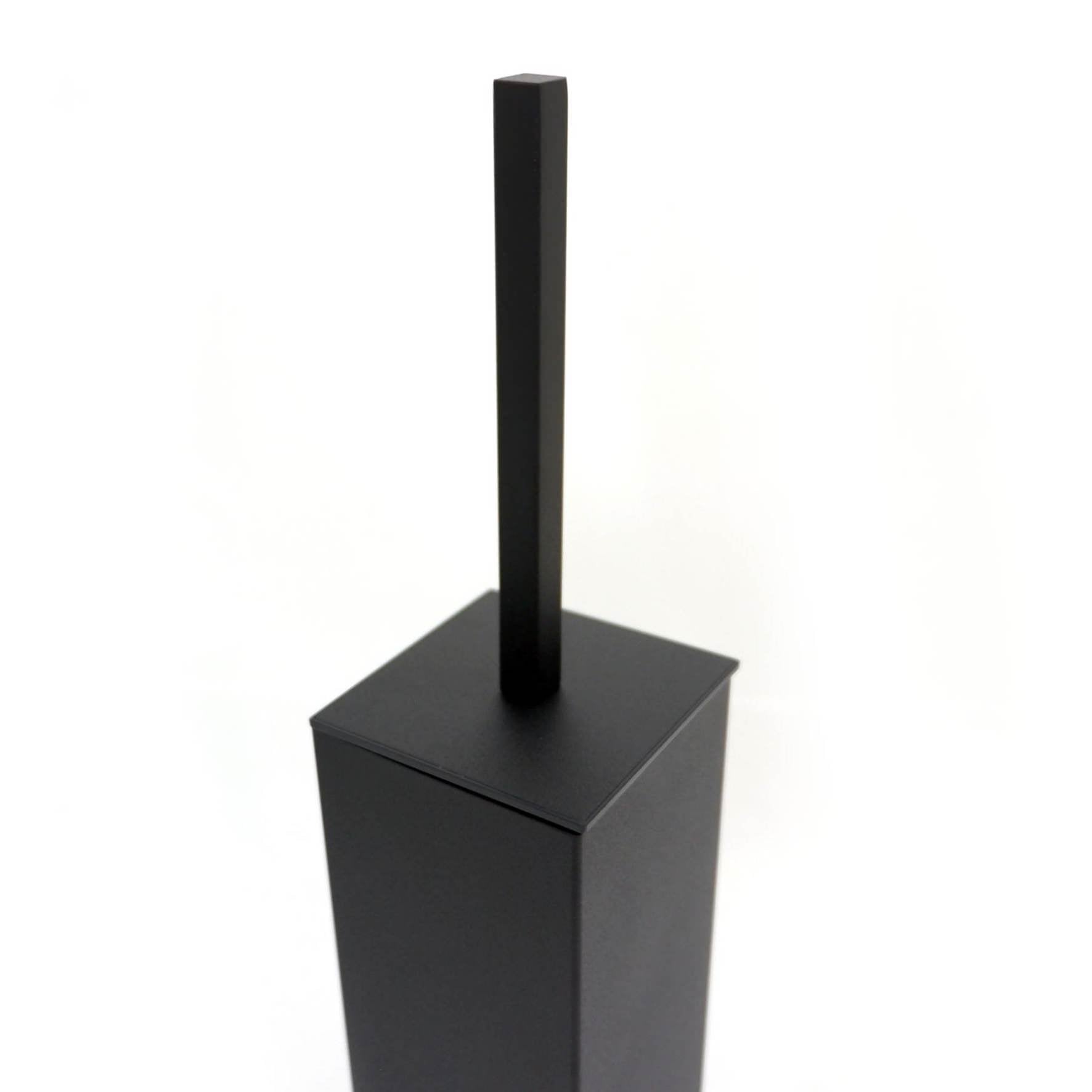 トイレブラシ｜40510 CARVO MB 壁設置タイプ トイレ掃除 長さ41.7cm ケース幅8cm 奥行き10.2cm 18/10ステンレス製 マットブラック SP50